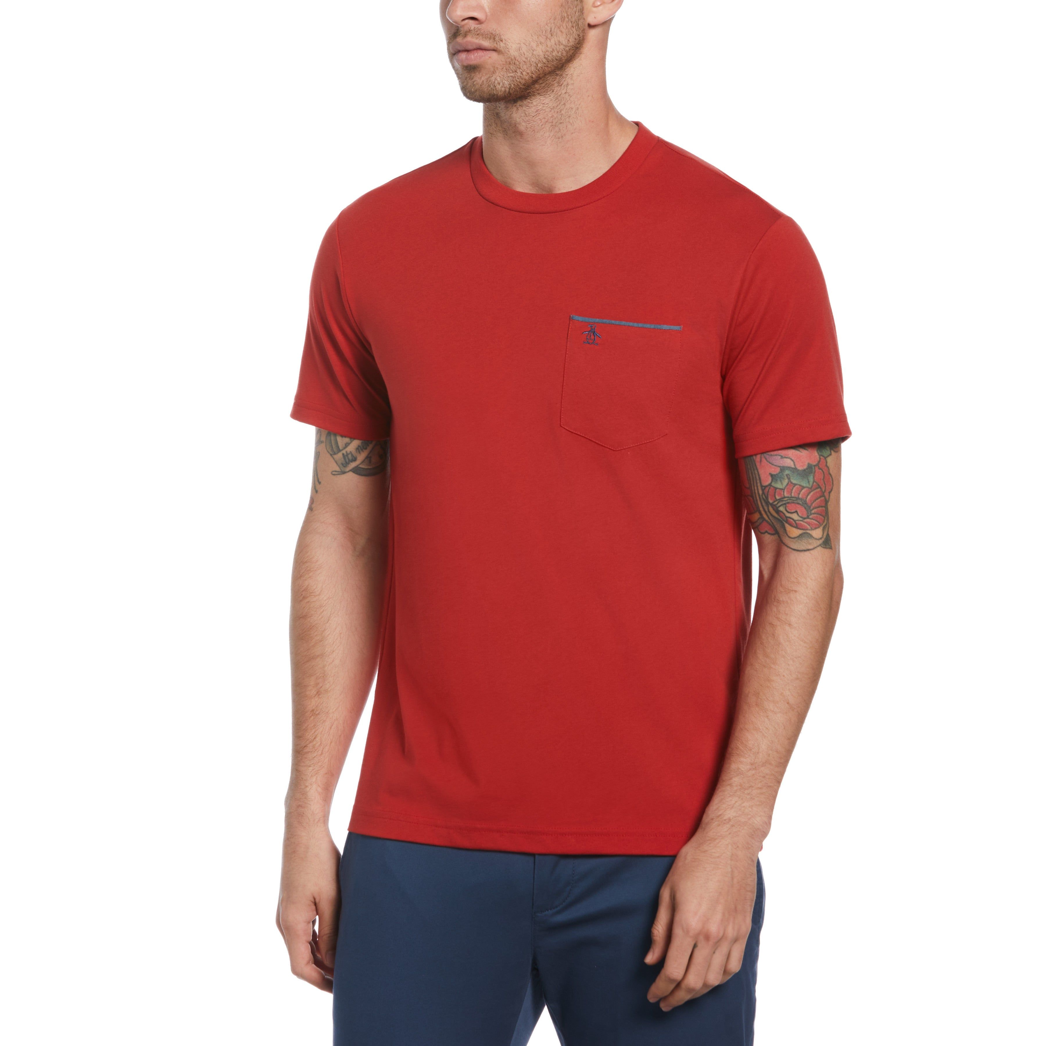 Chambray Trim Pocket Tee sold by Original Penguin