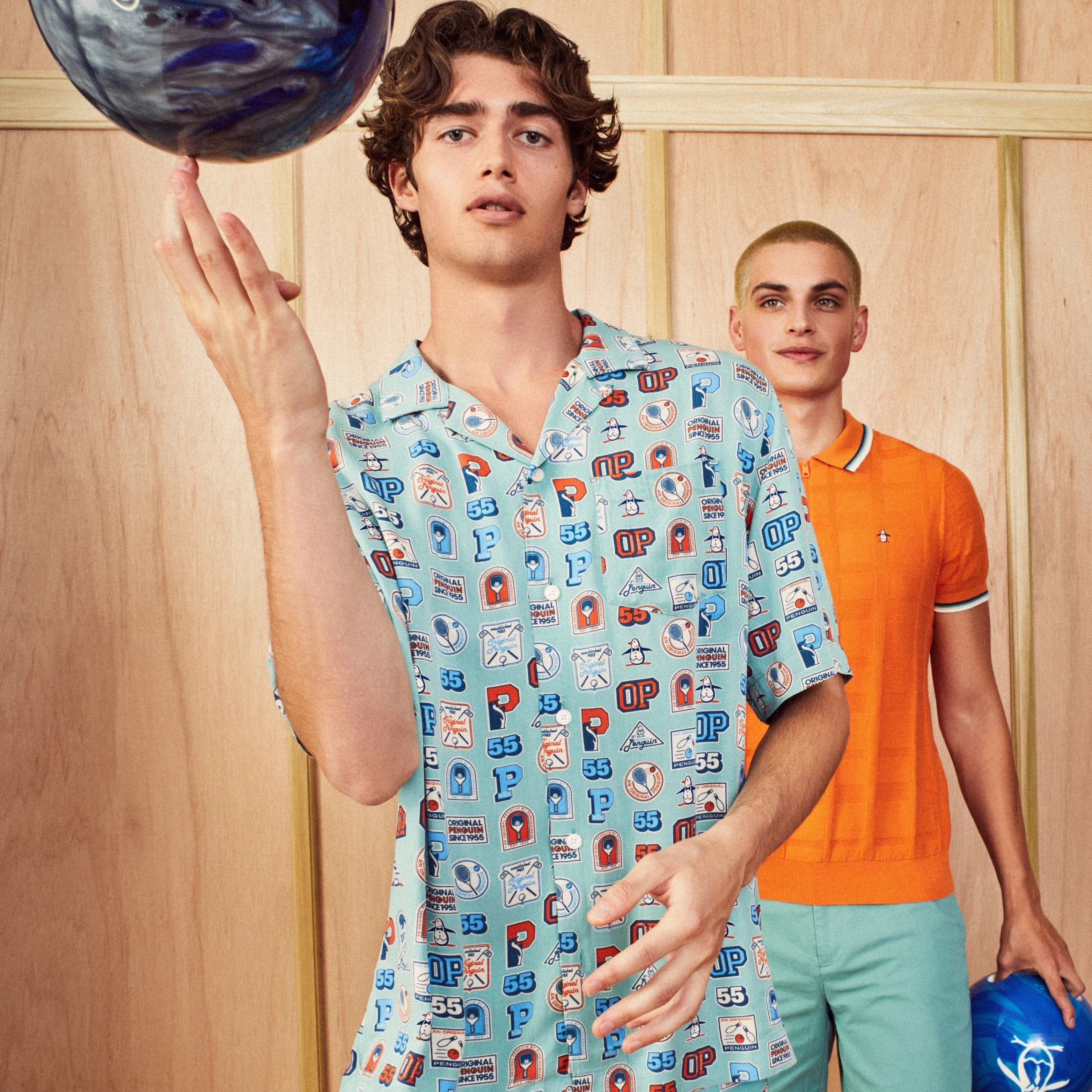 Ecovero™ All Over Collegiate Print Shirt sold by Original Penguin product image thumbnail 2