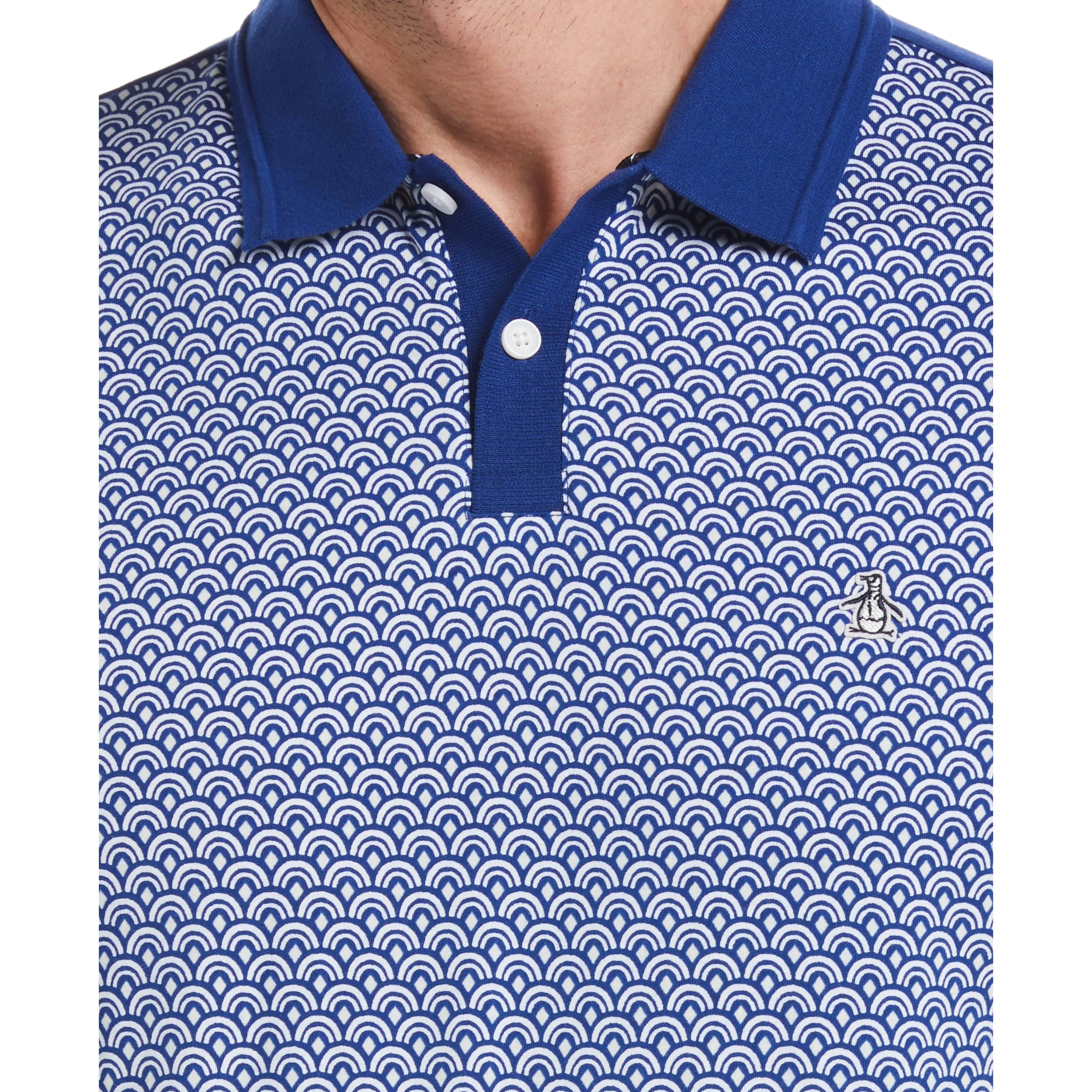 Cotton Jersey Geo Print Front Polo sold by Original Penguin product image thumbnail 3