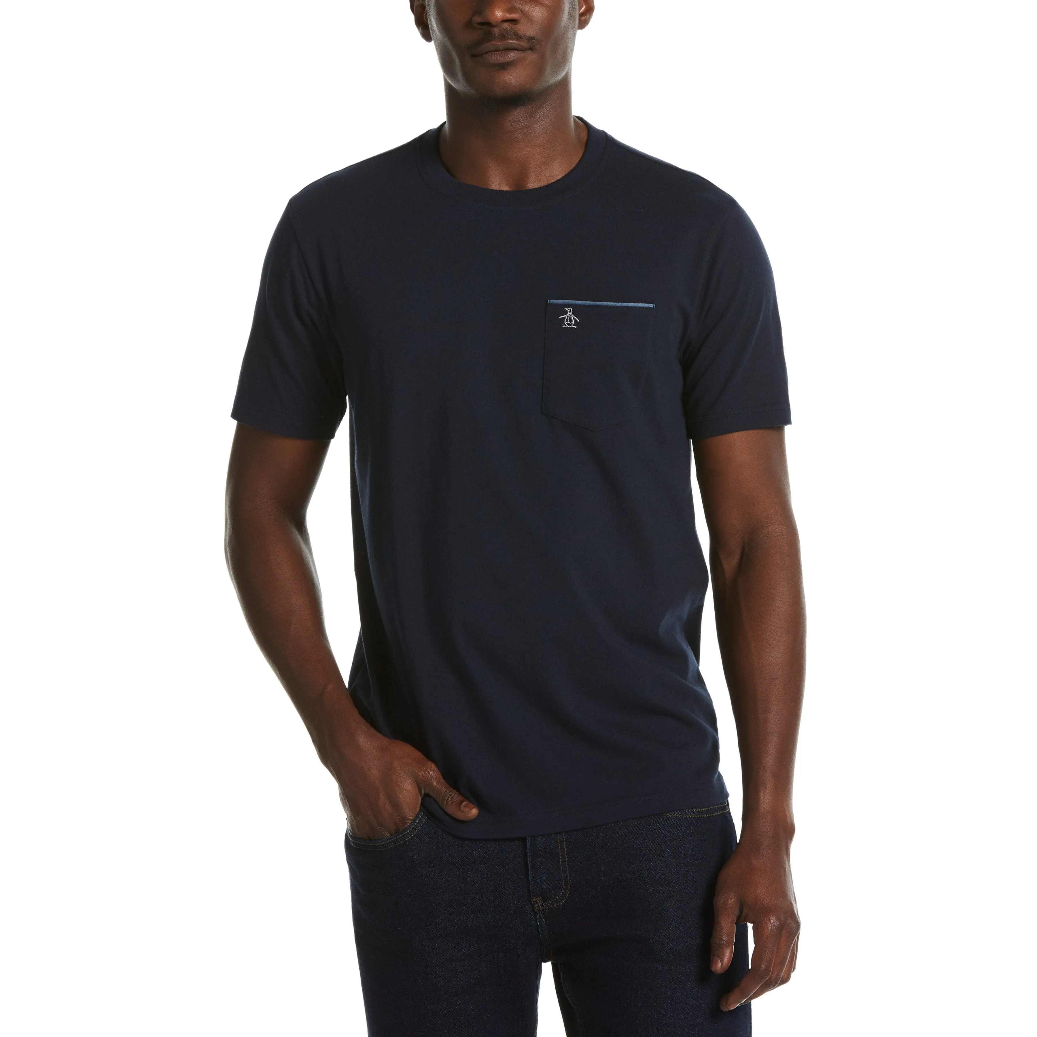 Chambray Trim Pocket Tee sold by Original Penguin