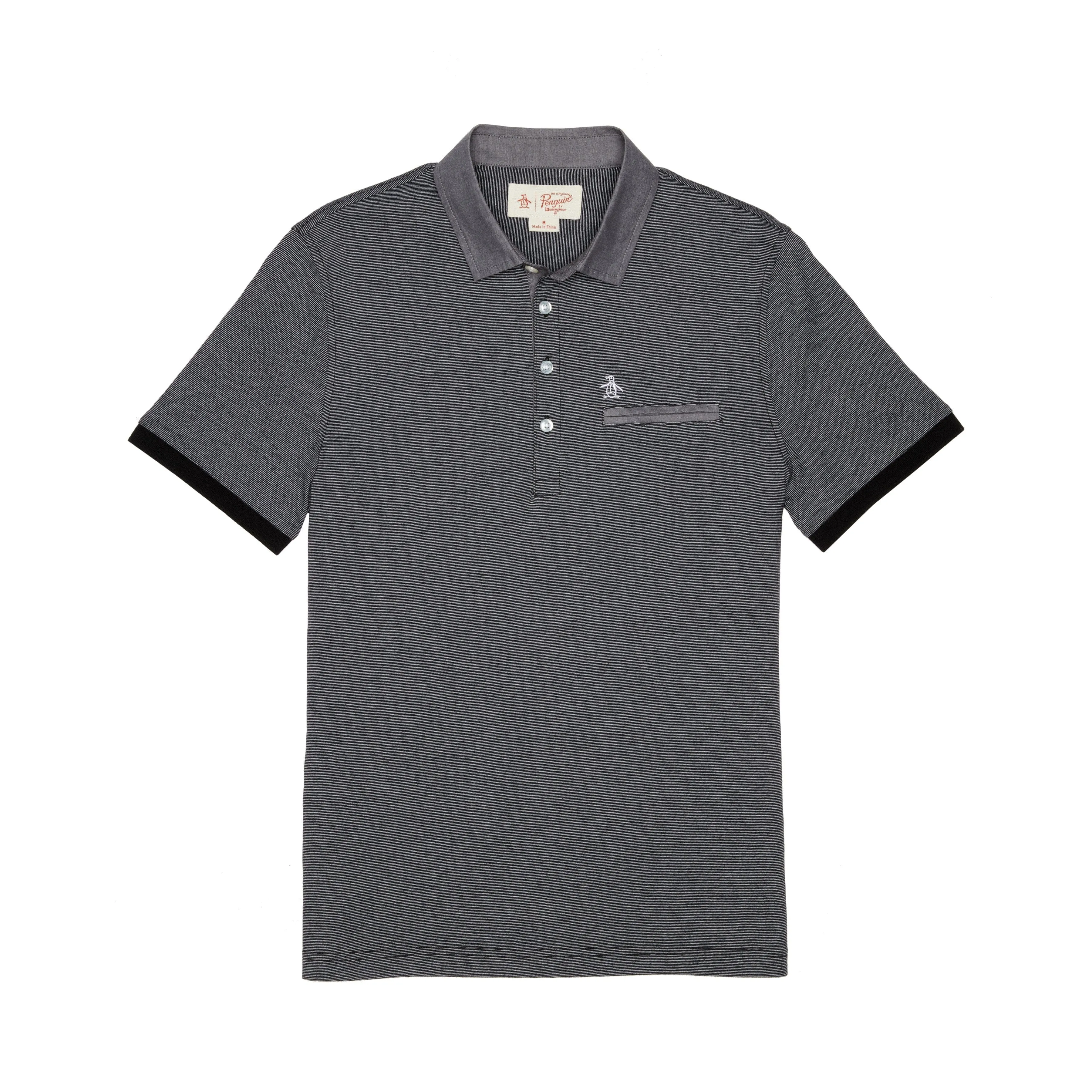 Stripe Chambray Collar Polo sold by Original Penguin product image thumbnail 3