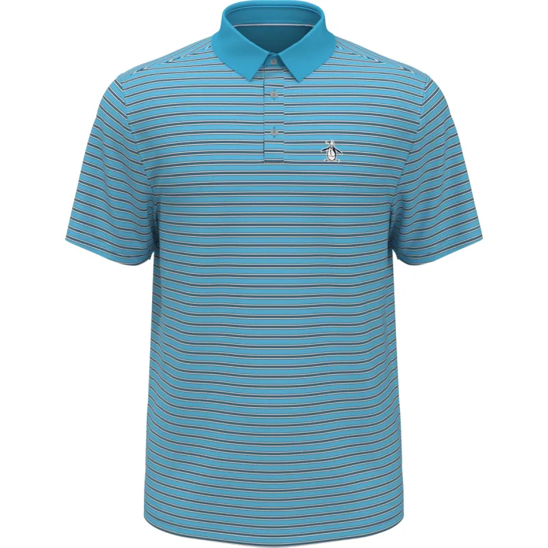 Heritage Stripe Solid Collar Golf Polo sold by Original Penguin