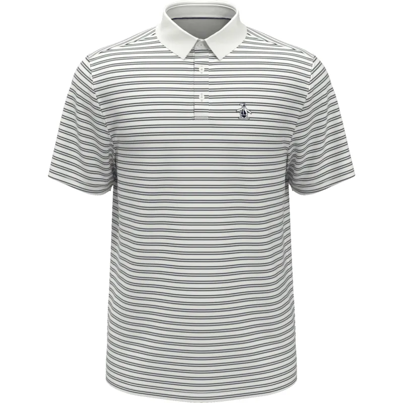 Heritage Stripe Solid Collar Golf Polo sold by Original Penguin