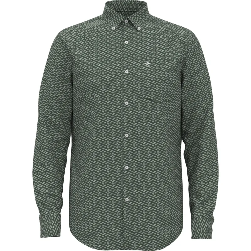 Poplin Lines Printed Shirt sold by Original Penguin