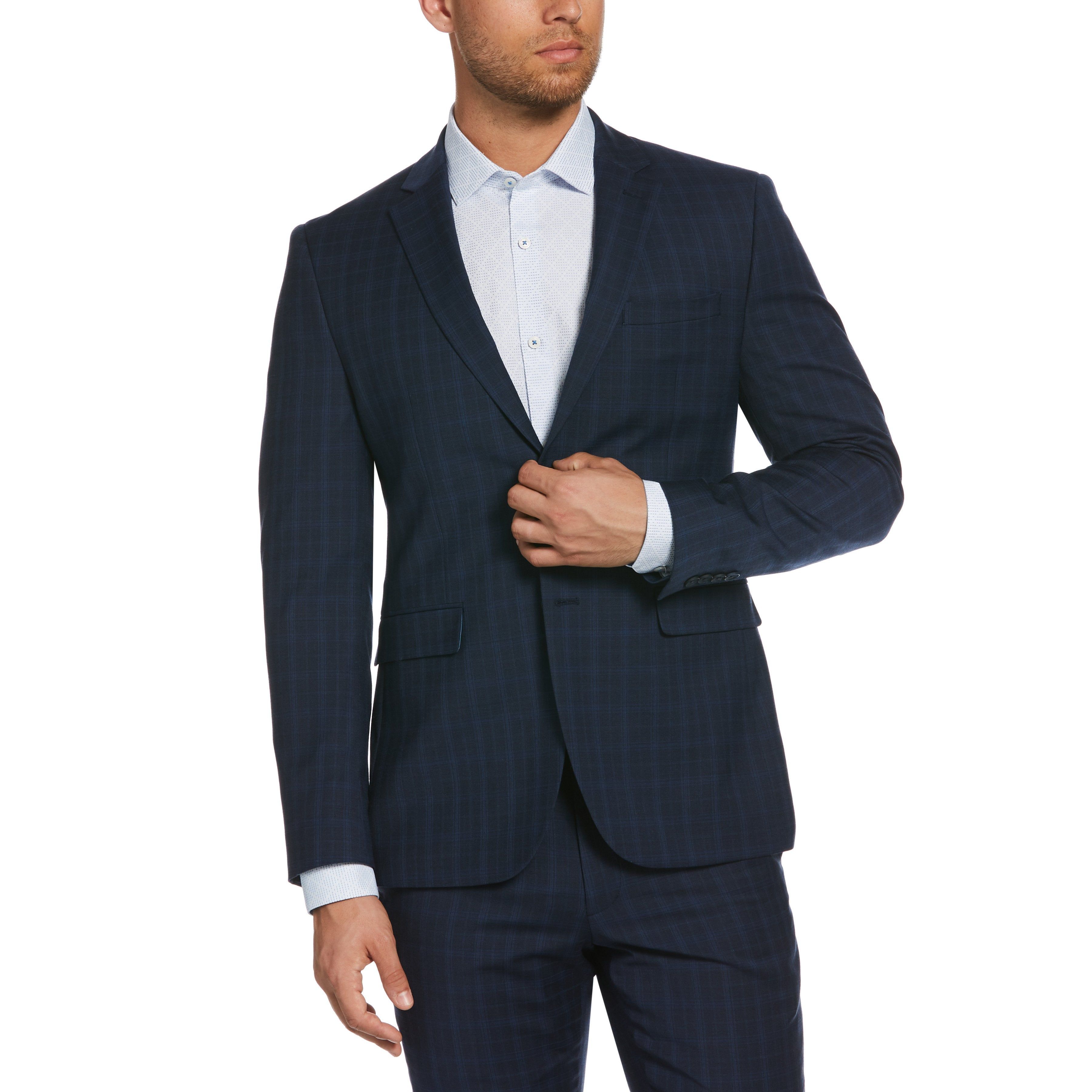 Navy Plaid Suit Jacket sold by Original Penguin