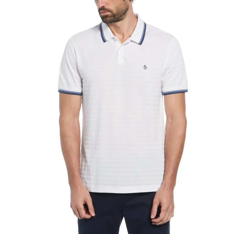 Cotton Jacquard Solid Polo sold by Original Penguin