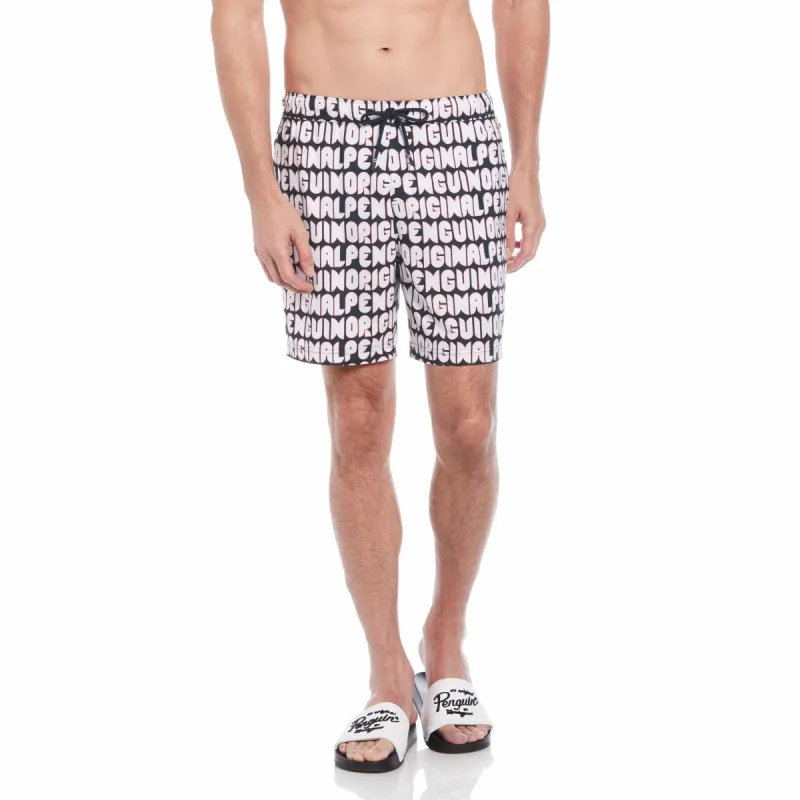 Logo Print Swim Short sold by Original Penguin