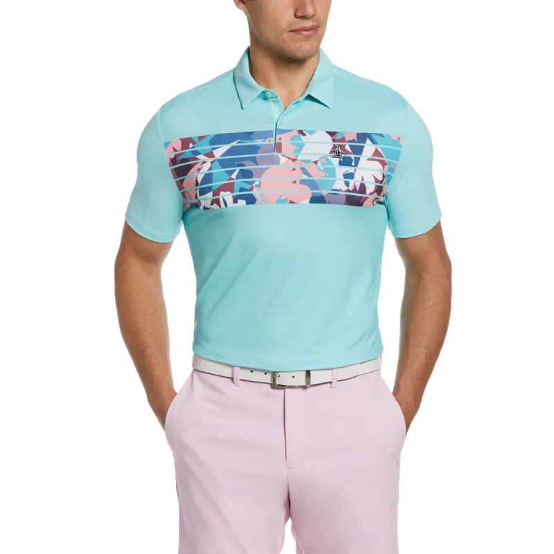 Engineered Floral Stripe Print Golf Polo sold by Original Penguin
