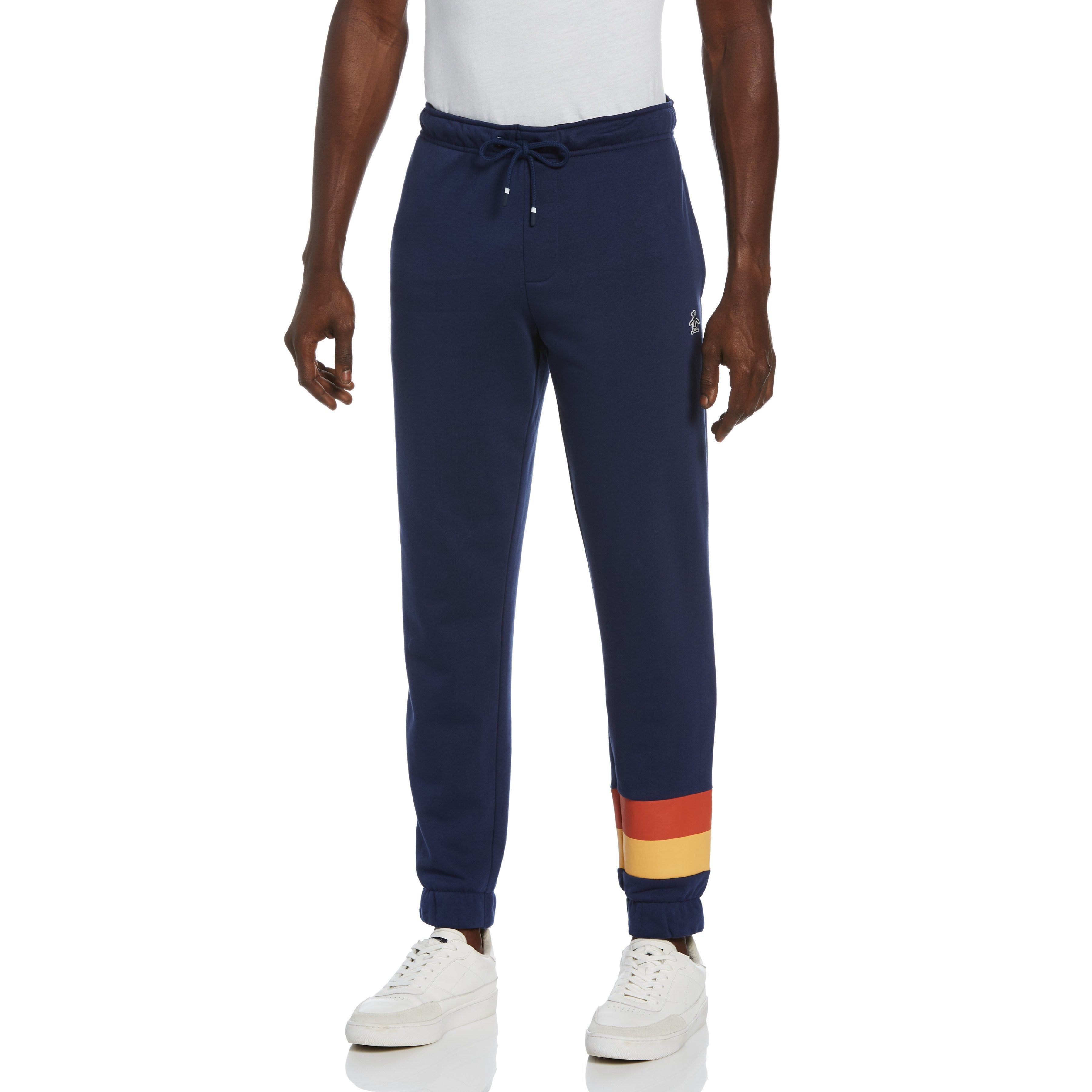 Ankle Stripe Fleece Jogger sold by Original Penguin