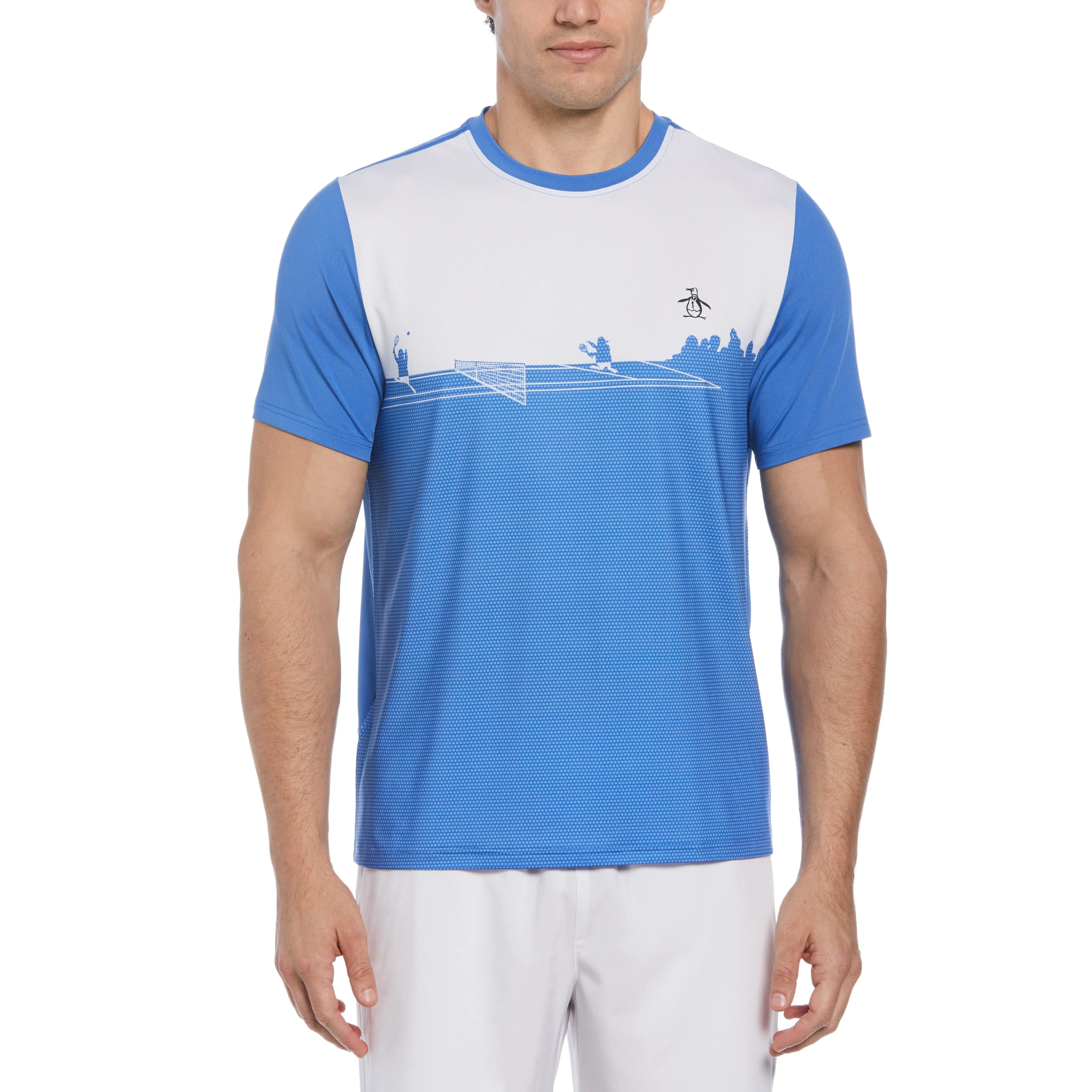 Outlined Pete Performance Tennis Tee sold by Original Penguin