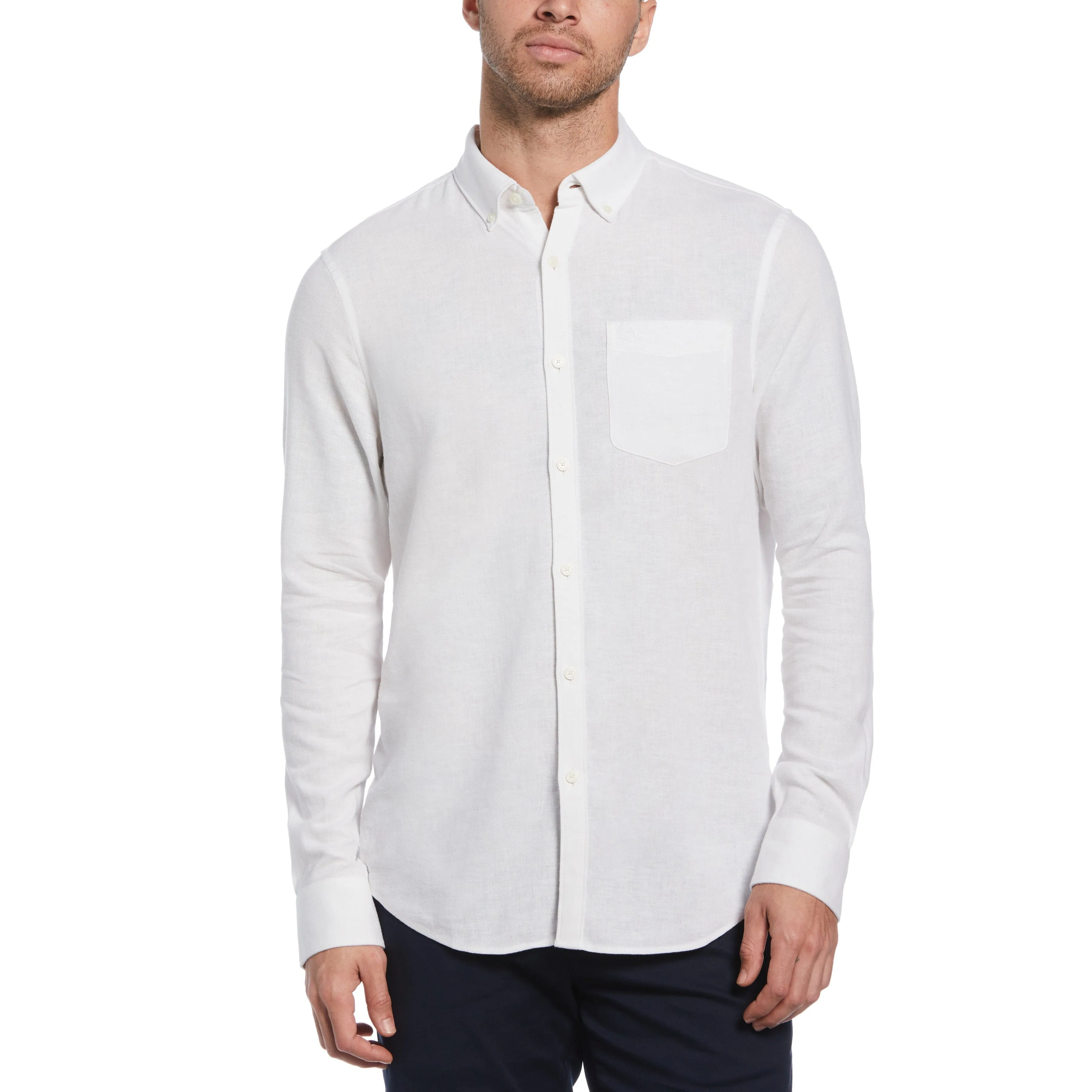 EcoVero™ Linen Blend Shirt sold by Original Penguin