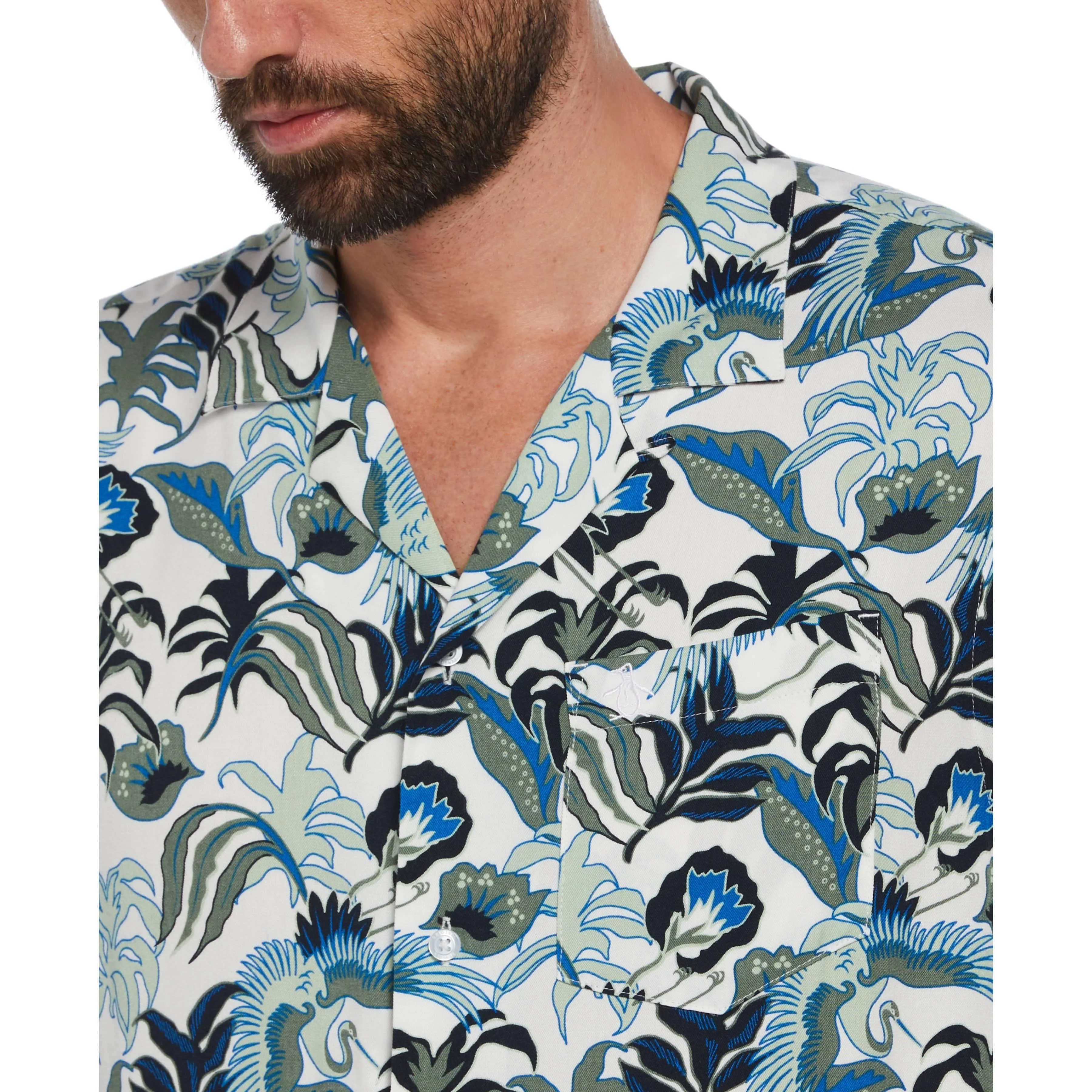 Floral Crane Print Shirt sold by Original Penguin product image thumbnail 3