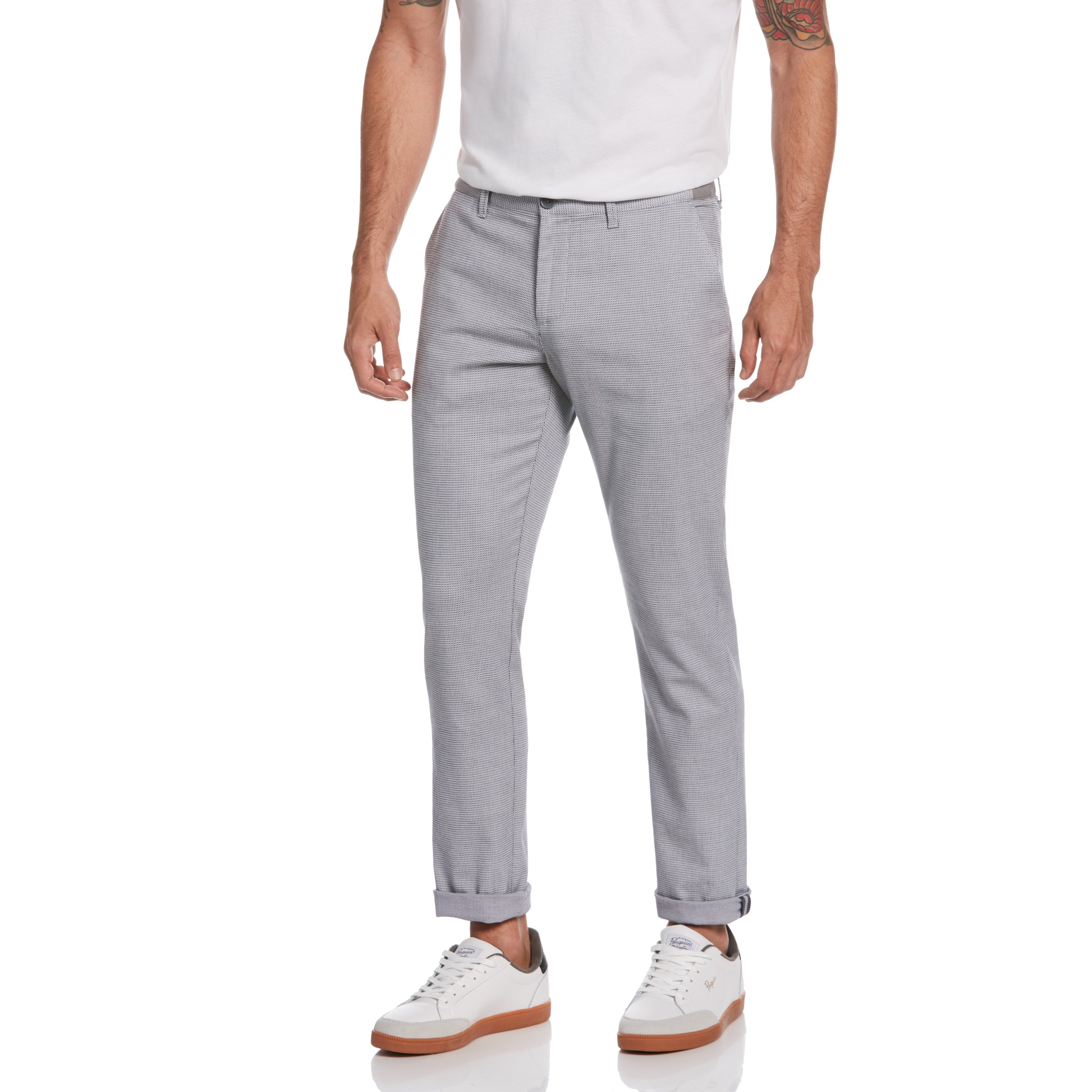 Slim Fit Square Print Stretch Dress Pant sold by Original Penguin