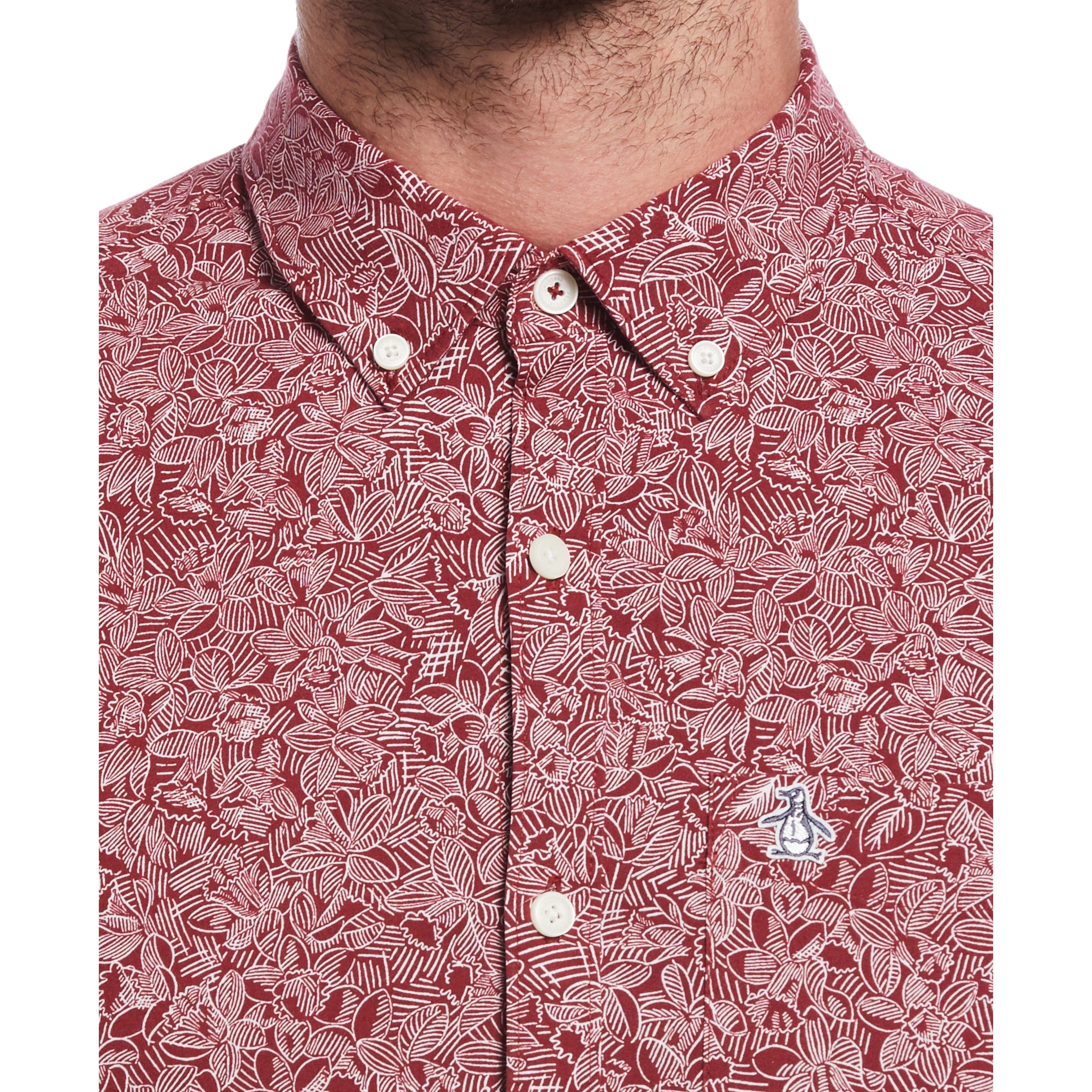 EcoVero™ Poplin Stretch Shirt sold by Original Penguin product image thumbnail 3