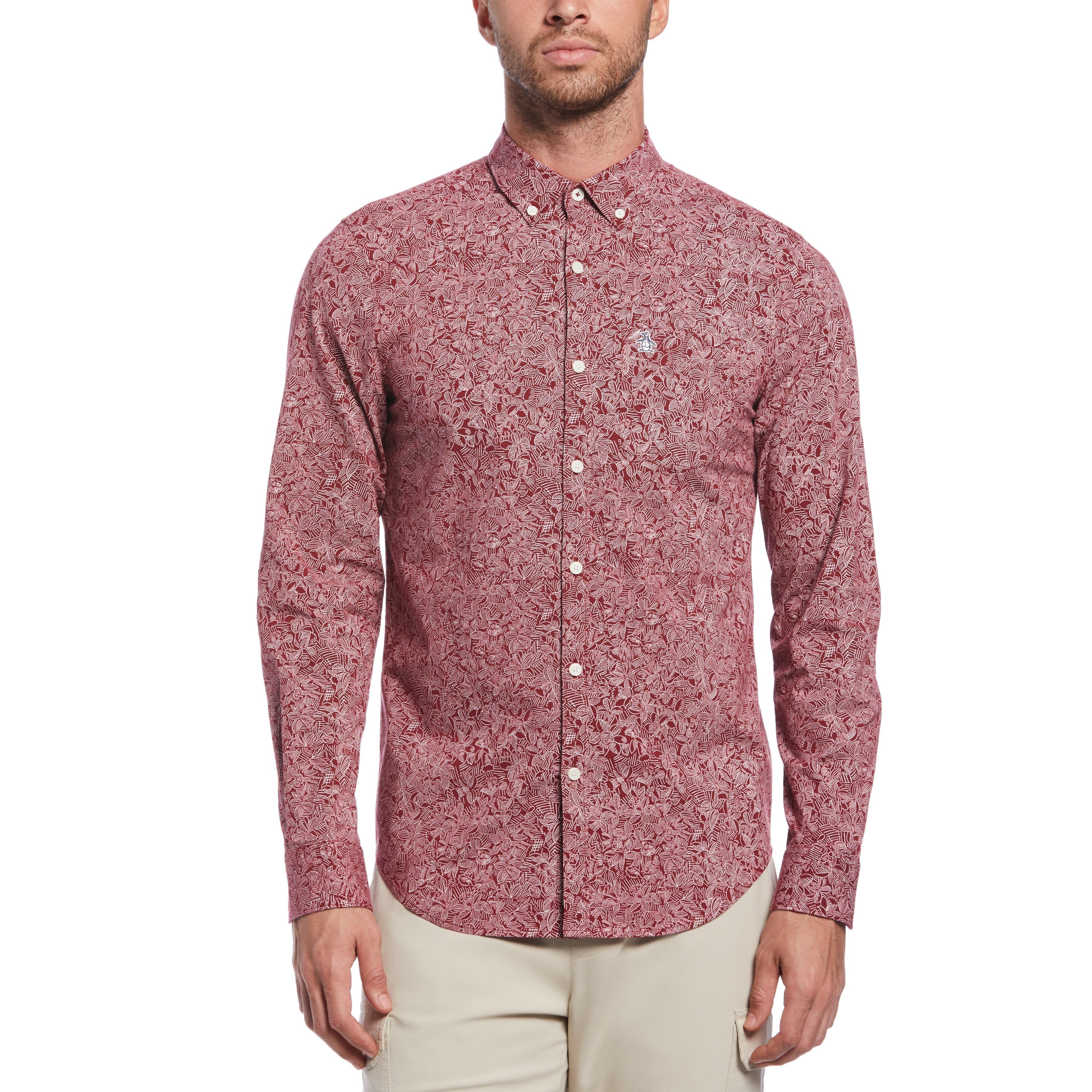 EcoVero™ Poplin Stretch Shirt sold by Original Penguin