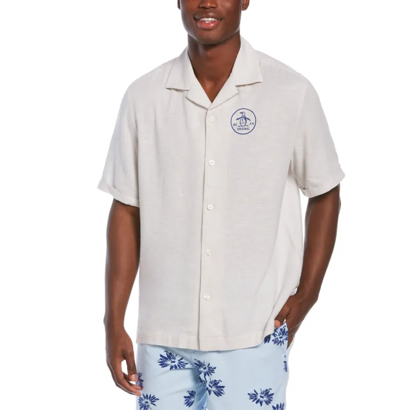 EcoVero™ Pete Linen Blend Shirt sold by Original Penguin