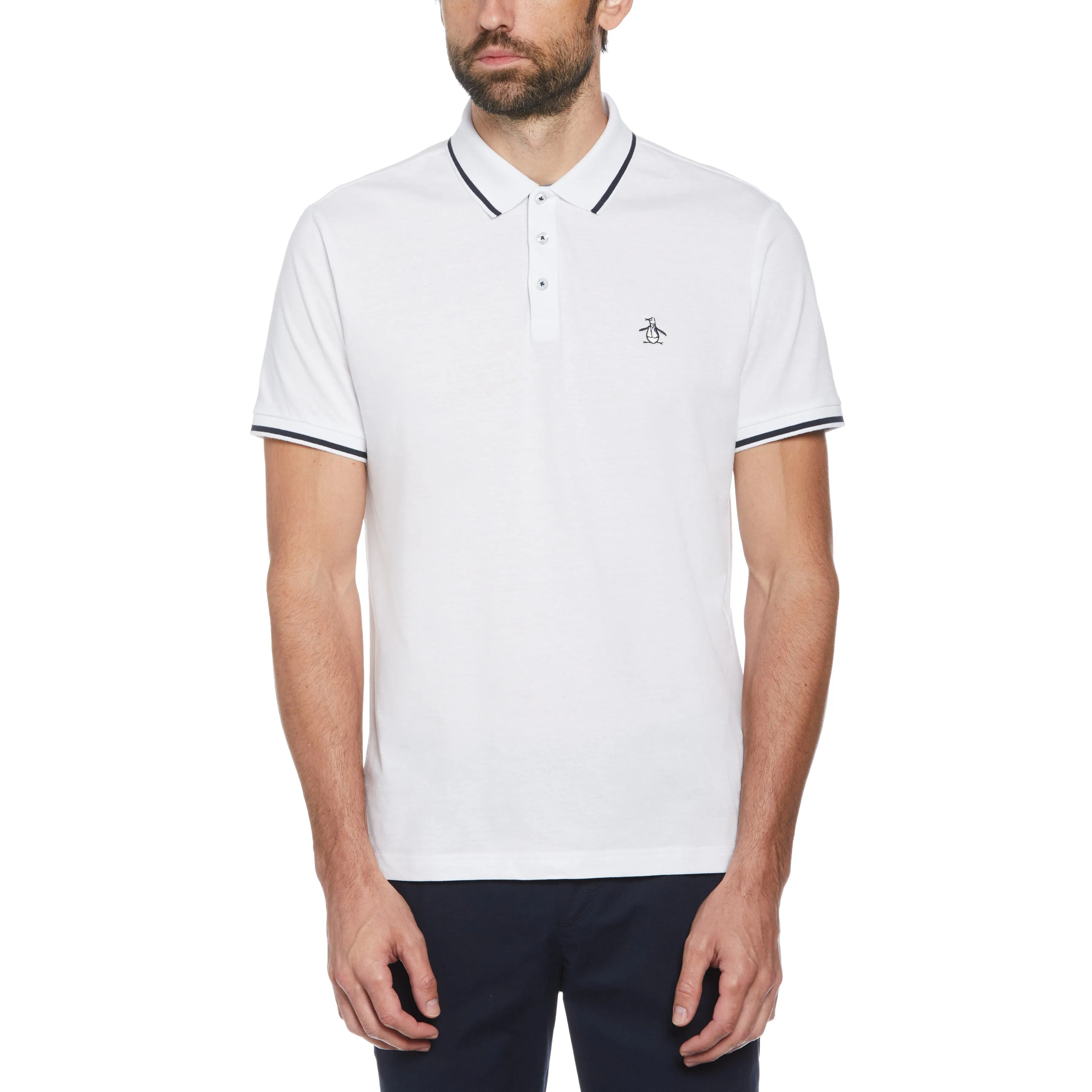 Tipped Jersey Polo sold by Original Penguin