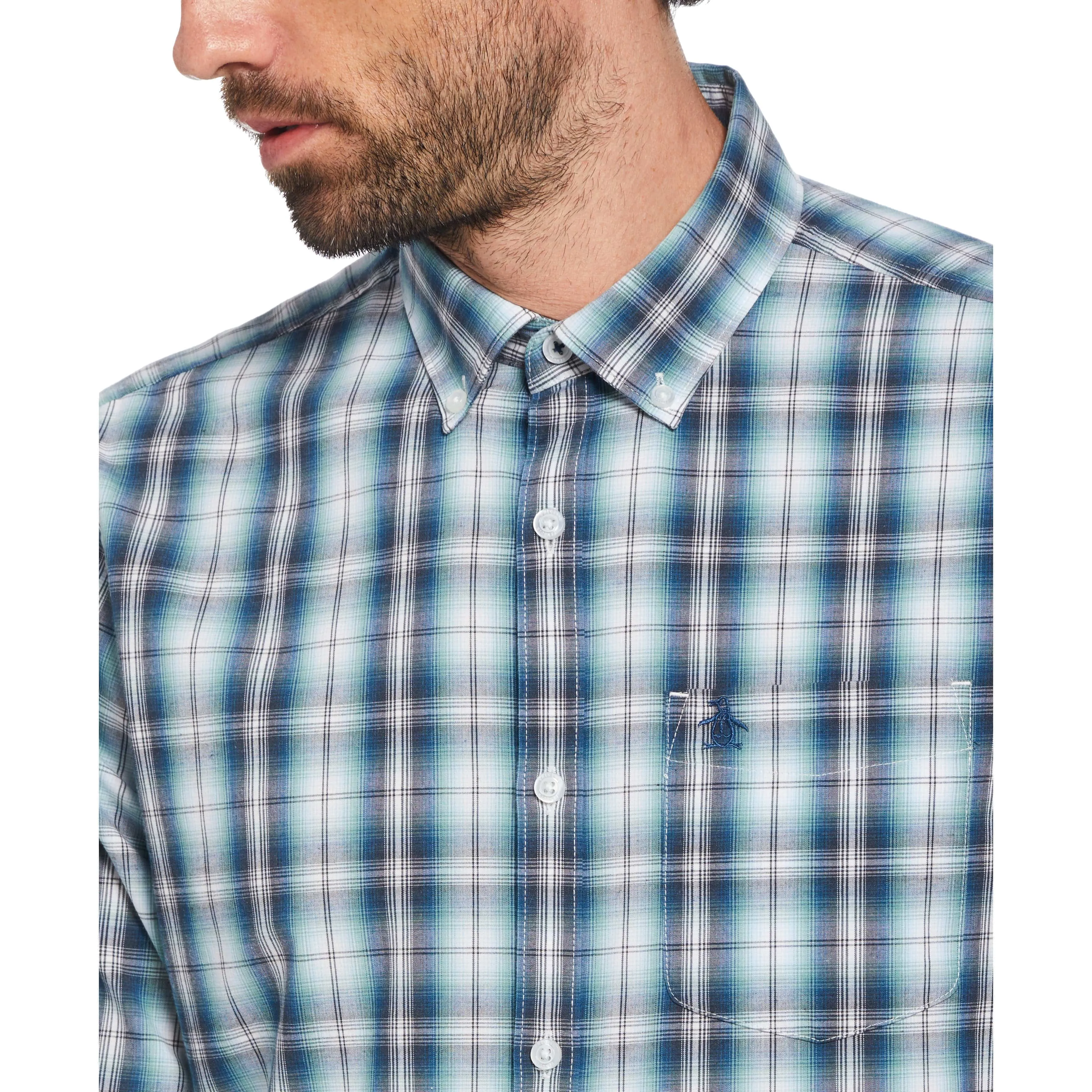 Poplin Plaid Shirt sold by Original Penguin product image thumbnail 3