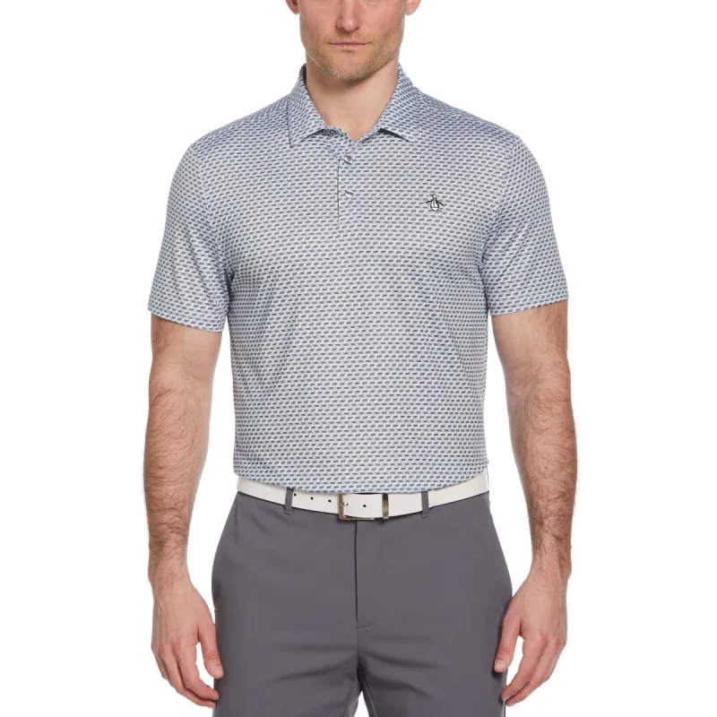 Retro Wave Print Golf Polo sold by Original Penguin