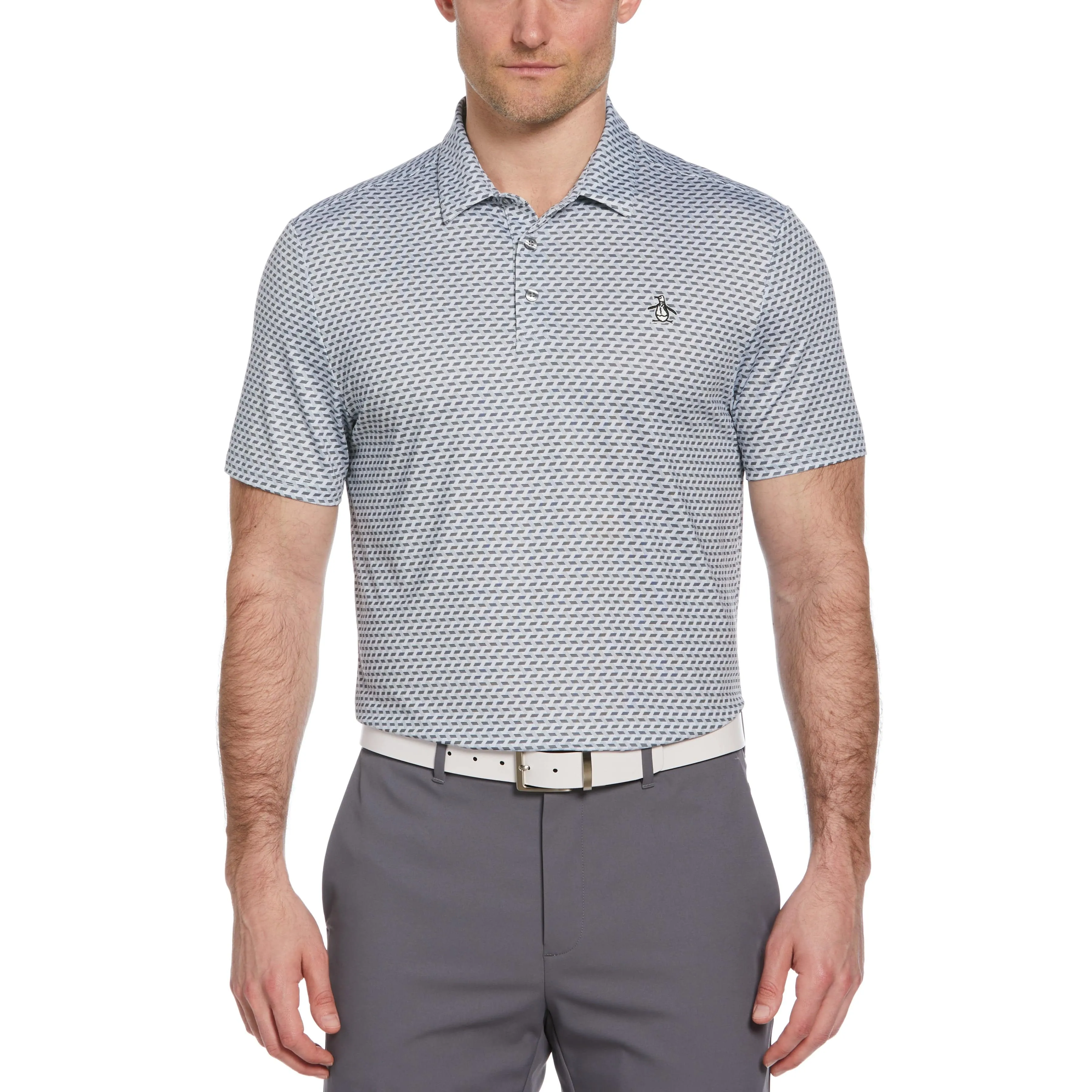 Retro Wave Print Golf Polo sold by Original Penguin