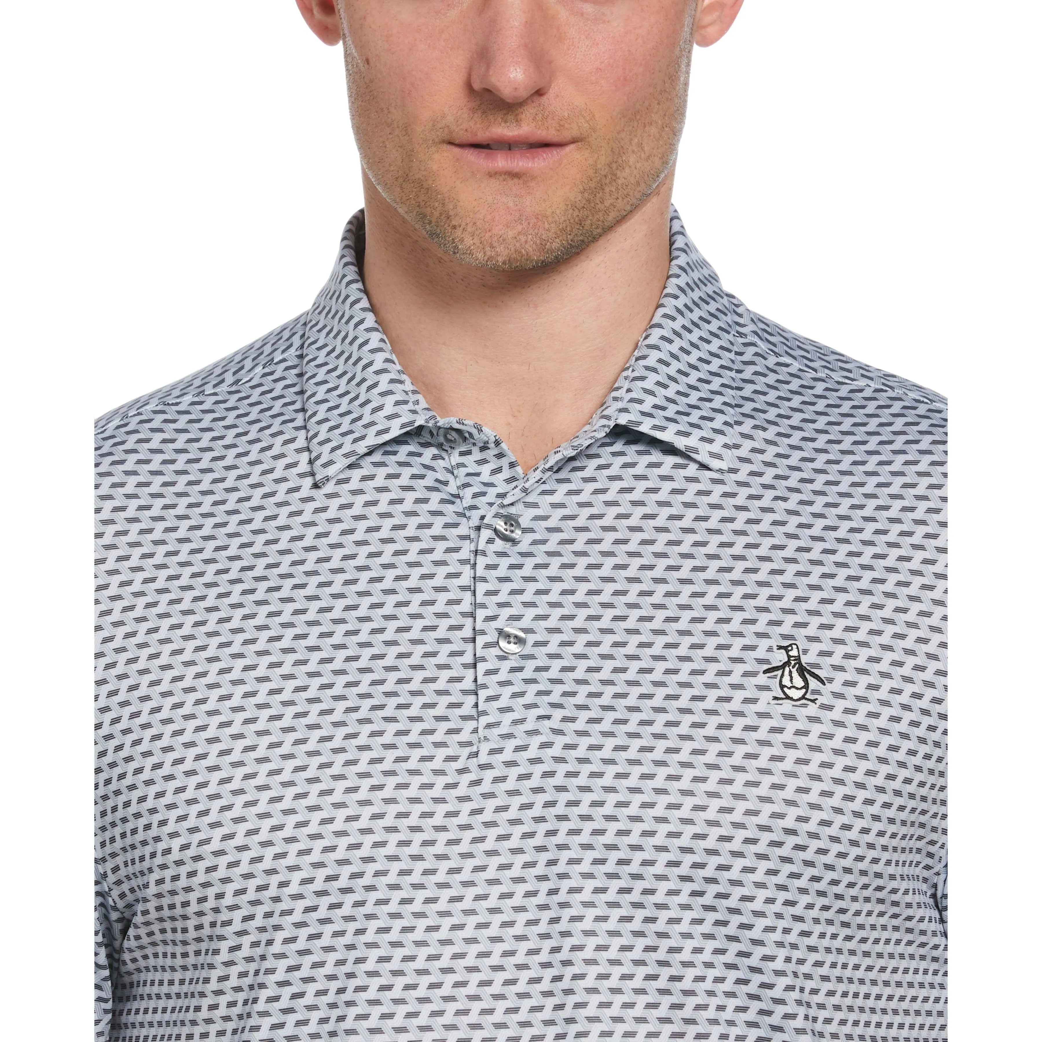 Retro Wave Print Golf Polo sold by Original Penguin product image thumbnail 3
