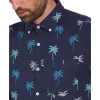Palm Tree Print Linen Blend Shirt sold by Original Penguin