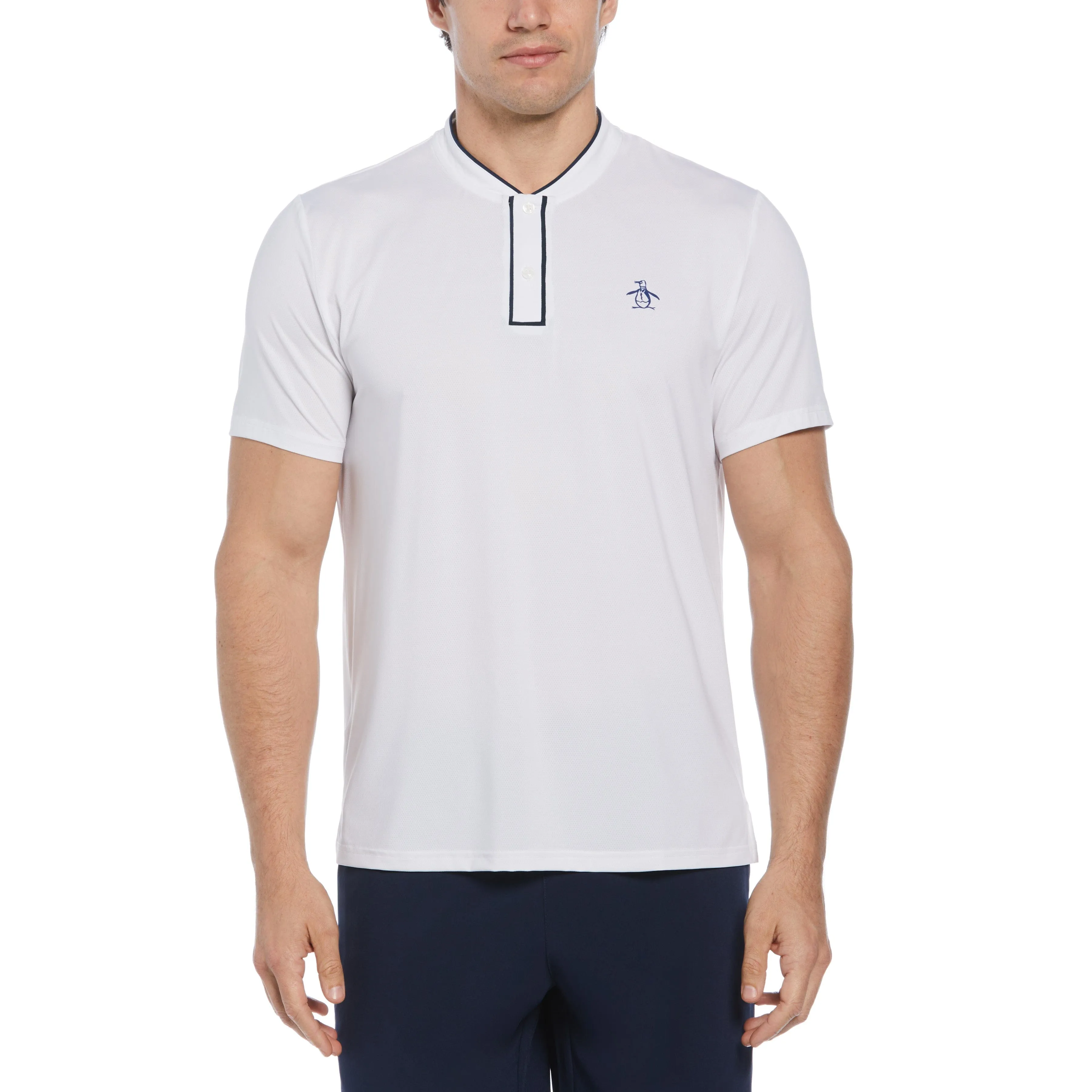 Piped Blade Collar Performance Tennis Polo sold by Original Penguin