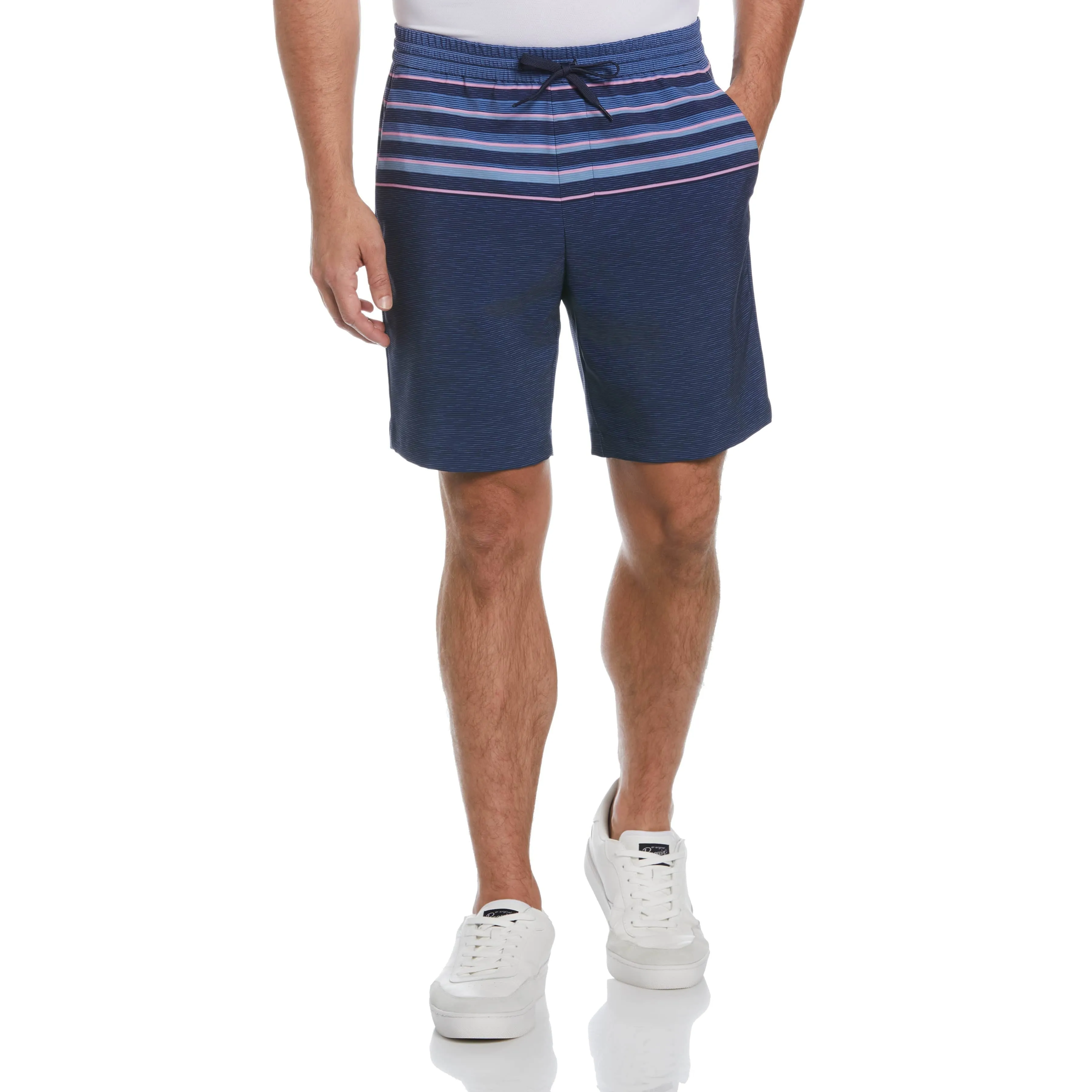 Slub Stripe Block 8" Golf Short sold by Original Penguin