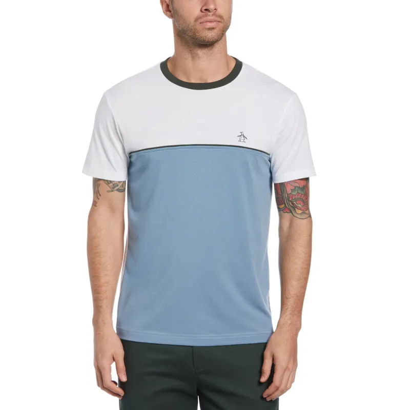 Color Block Tee with Piping sold by Original Penguin