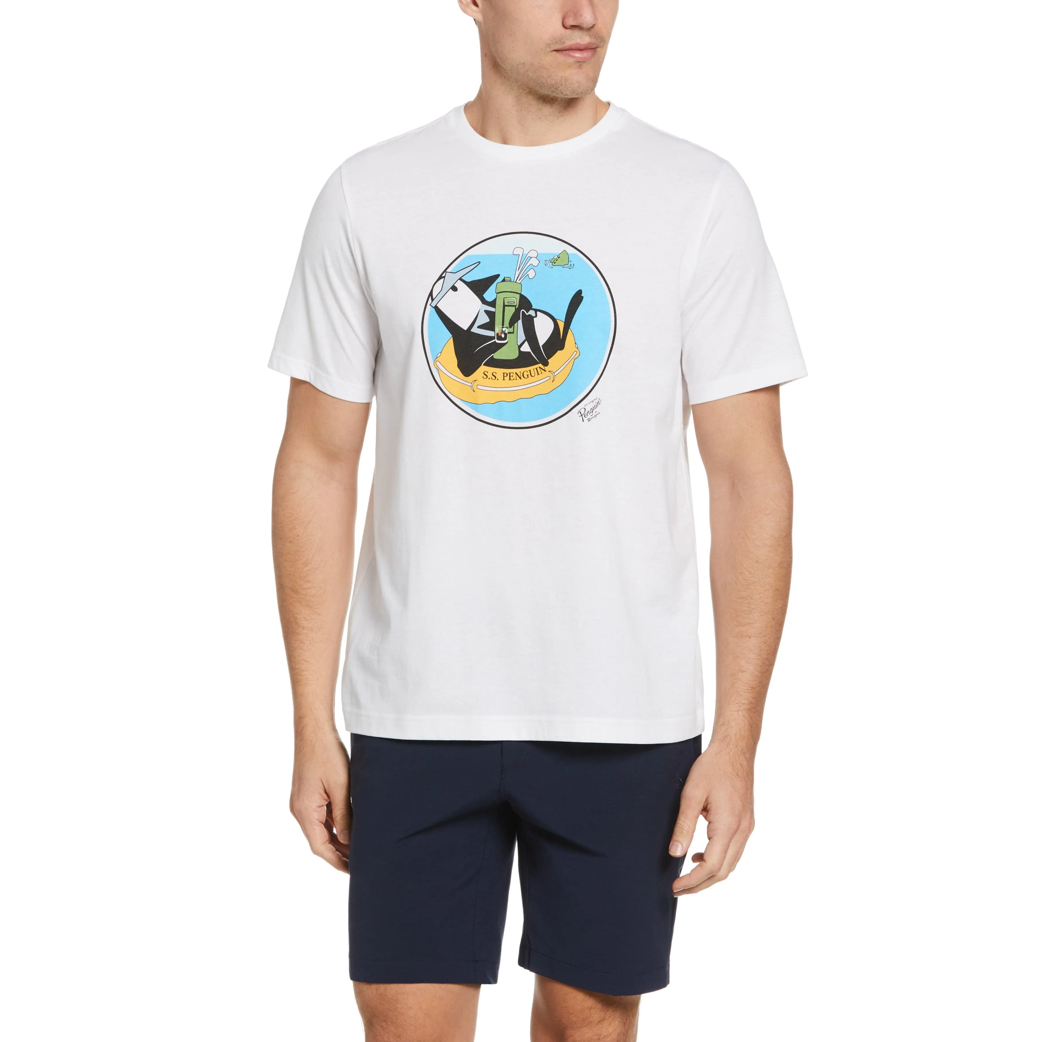 Shipwreck Pete Print Golf Tee sold by Original Penguin