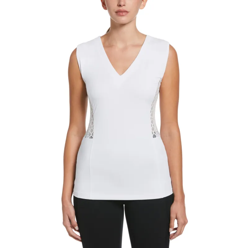 Women's V-Neck Sleeveless Tennis Top sold by Original Penguin