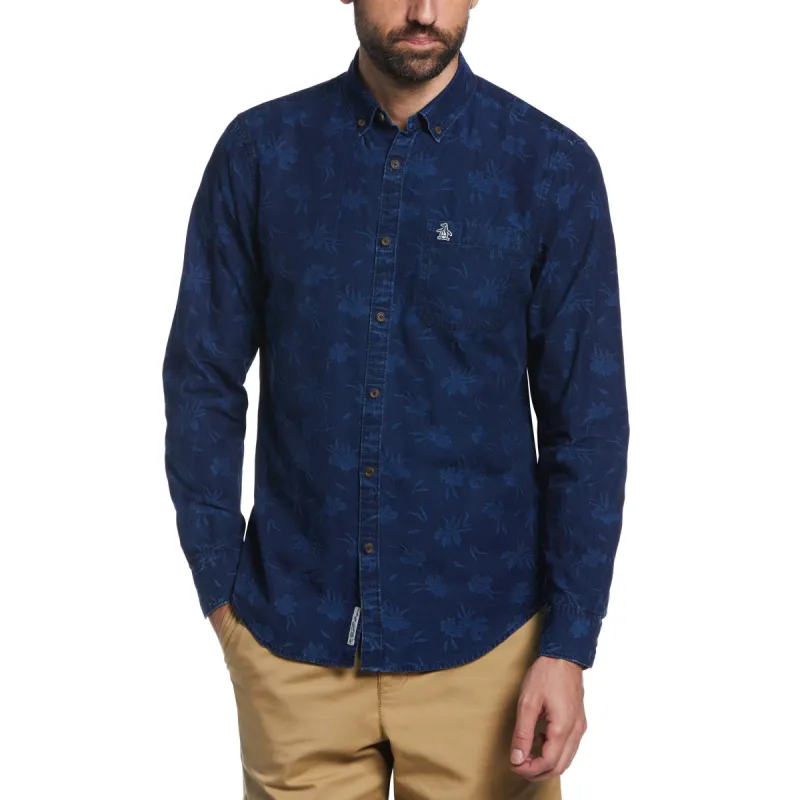 Jacquard Denim Shirt sold by Original Penguin