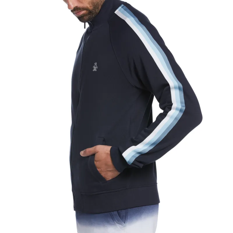 Striped Sleeve Track Jacket sold by Original Penguin