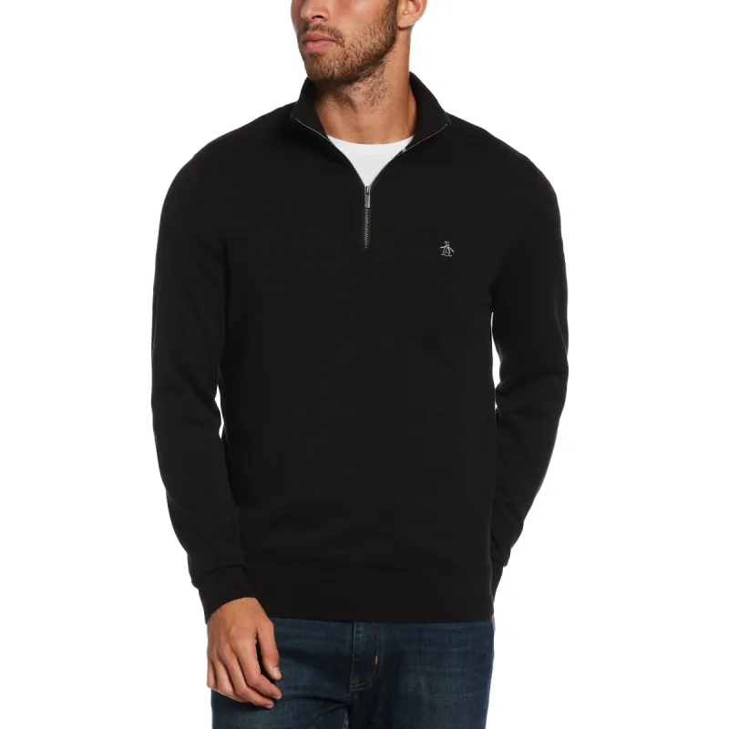 Combed Cotton 1/4 Zip Sweater sold by Original Penguin