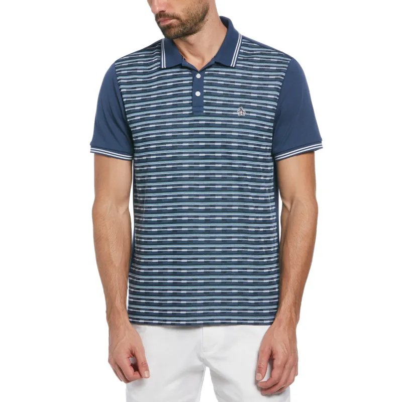 Jacquard Geo Front Polo sold by Original Penguin