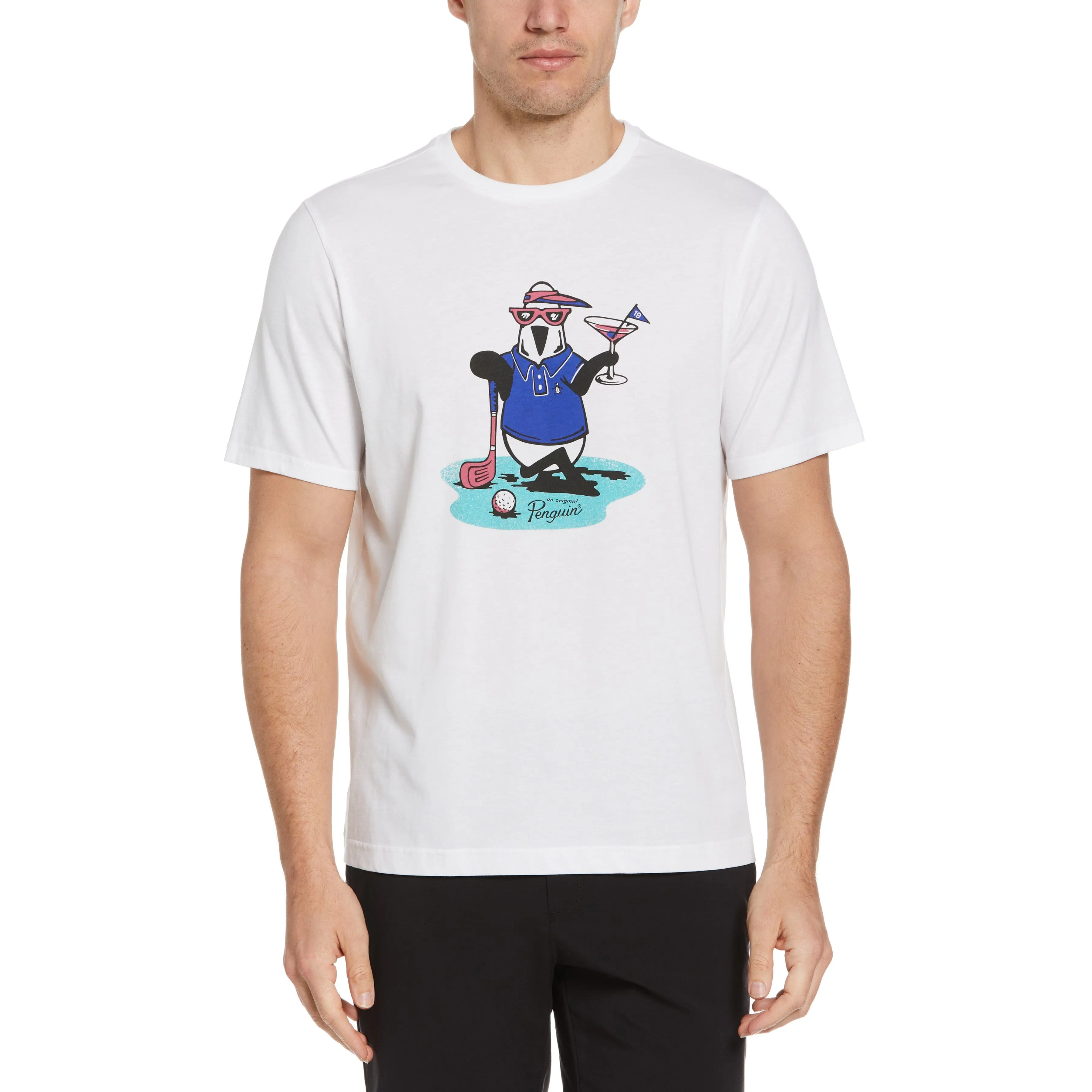 Pete's In Da Party Print Golf Tee sold by Original Penguin