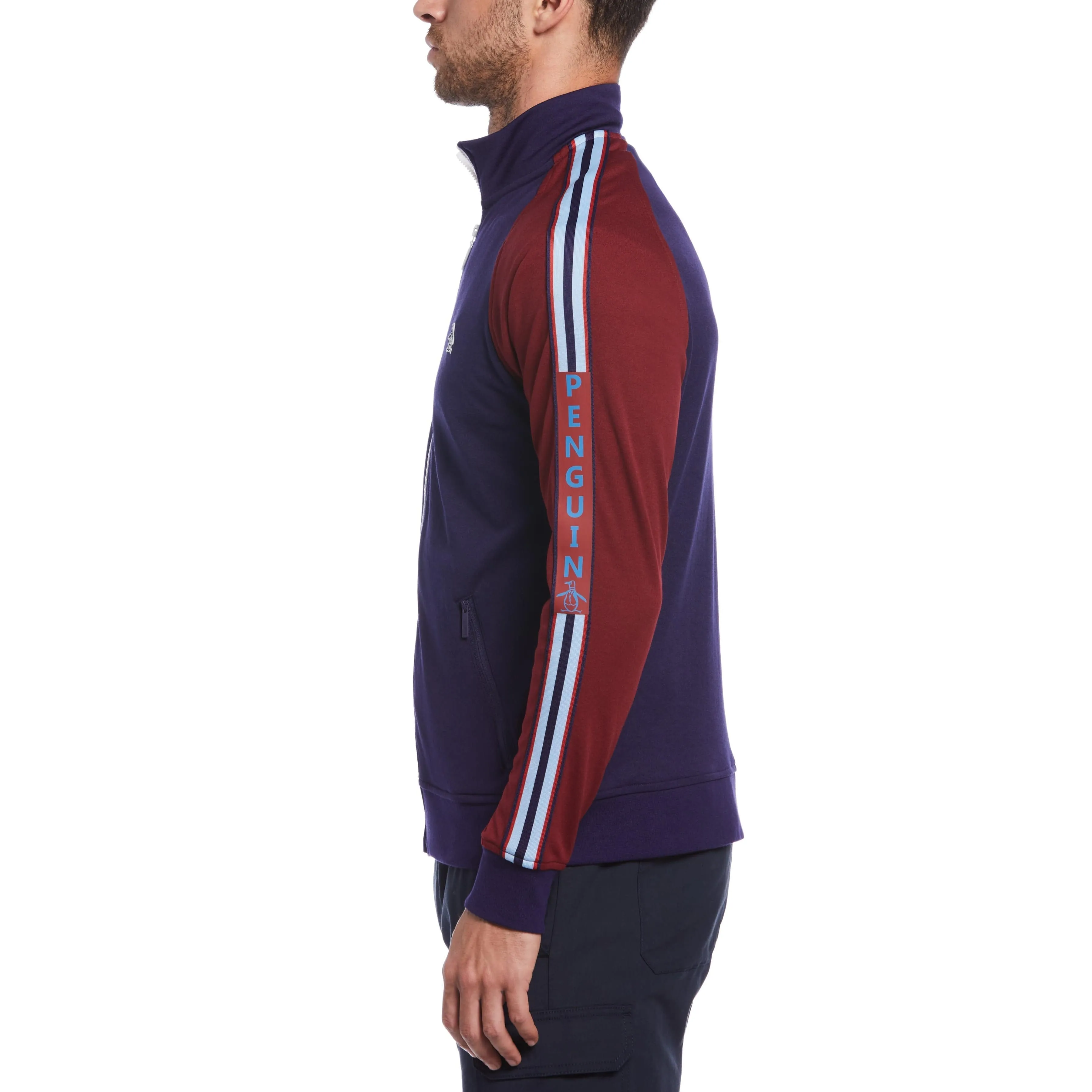 Retro Taped Full Zip Track Jacket sold by Original Penguin product image thumbnail 2