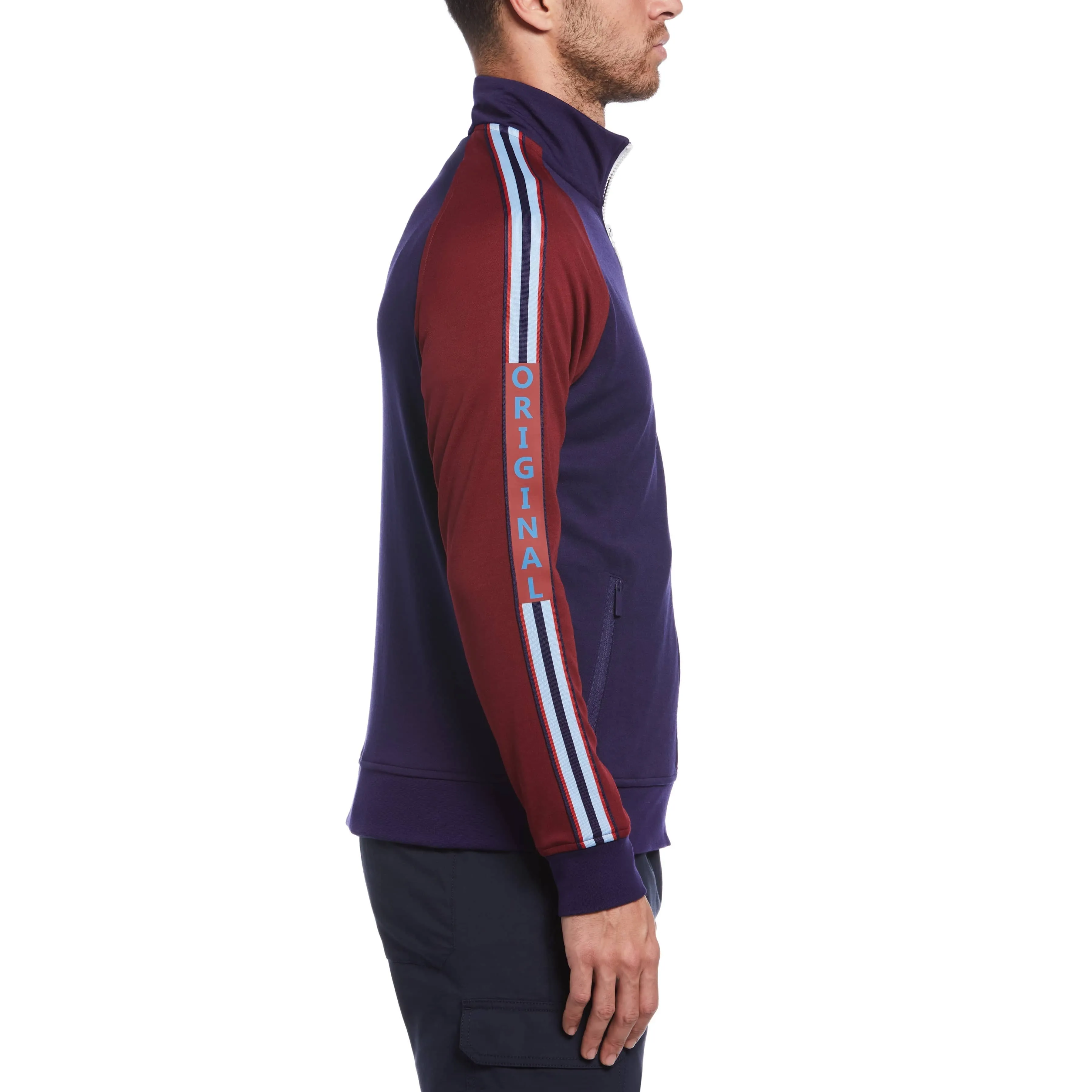 Retro Taped Full Zip Track Jacket sold by Original Penguin product image thumbnail 4