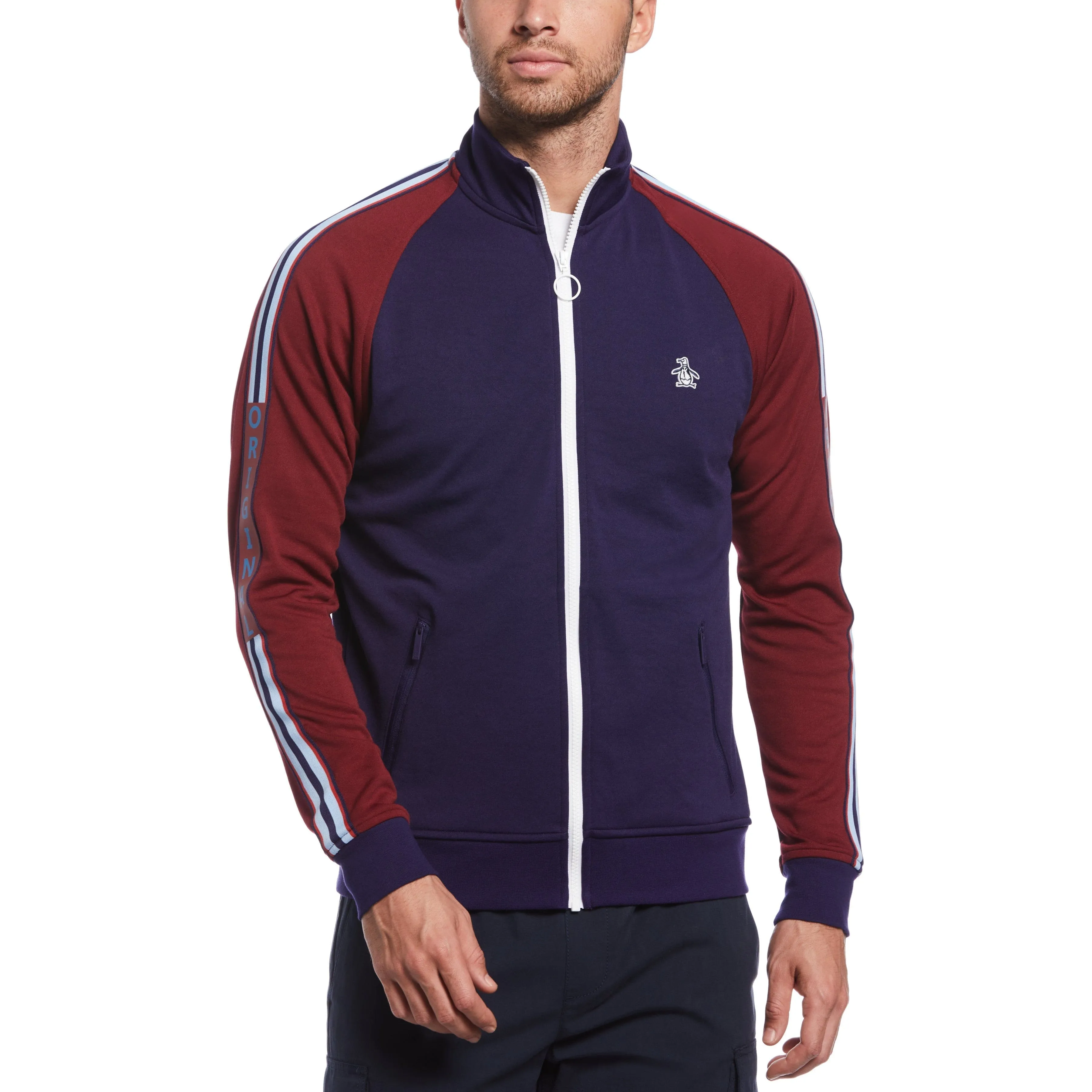 Retro Taped Full Zip Track Jacket sold by Original Penguin