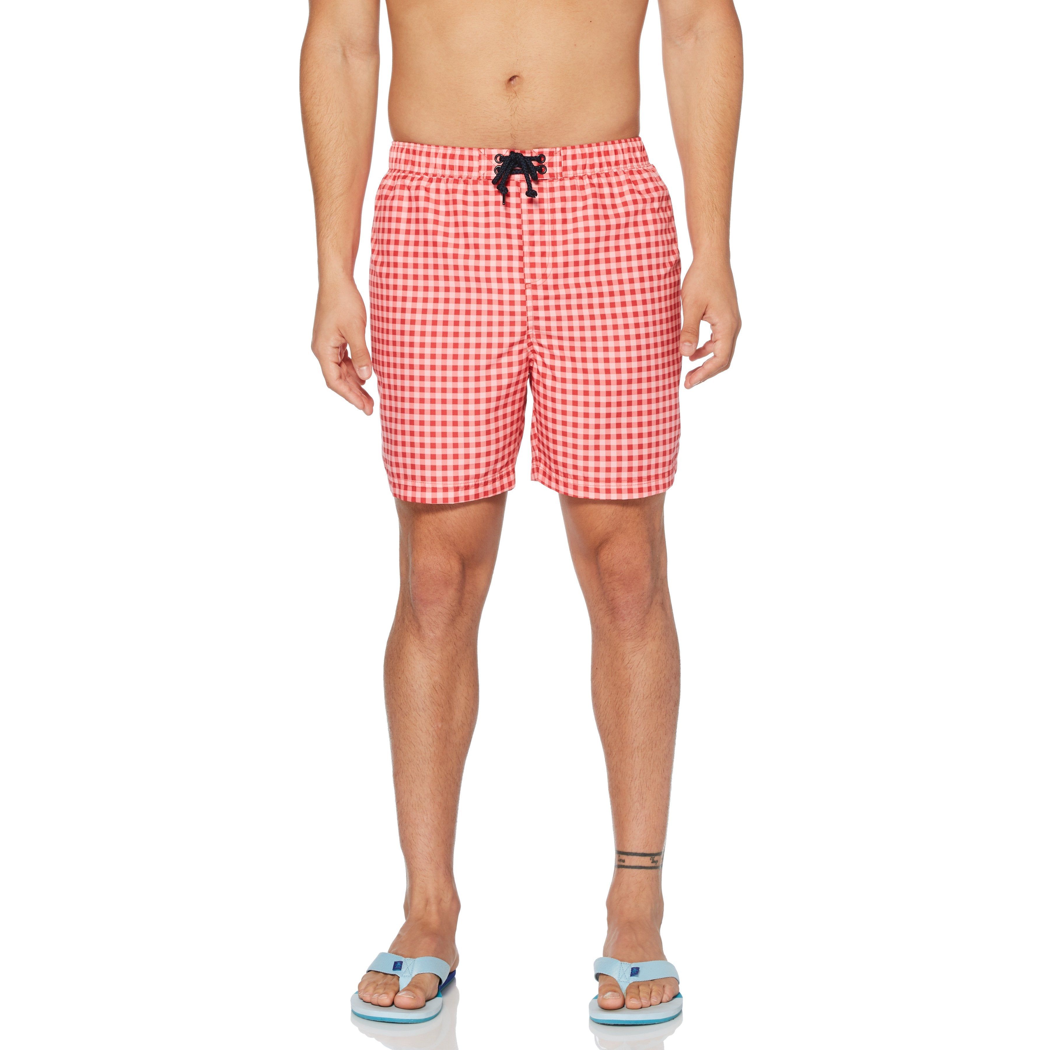 Gingham Swim Trunk sold by Original Penguin