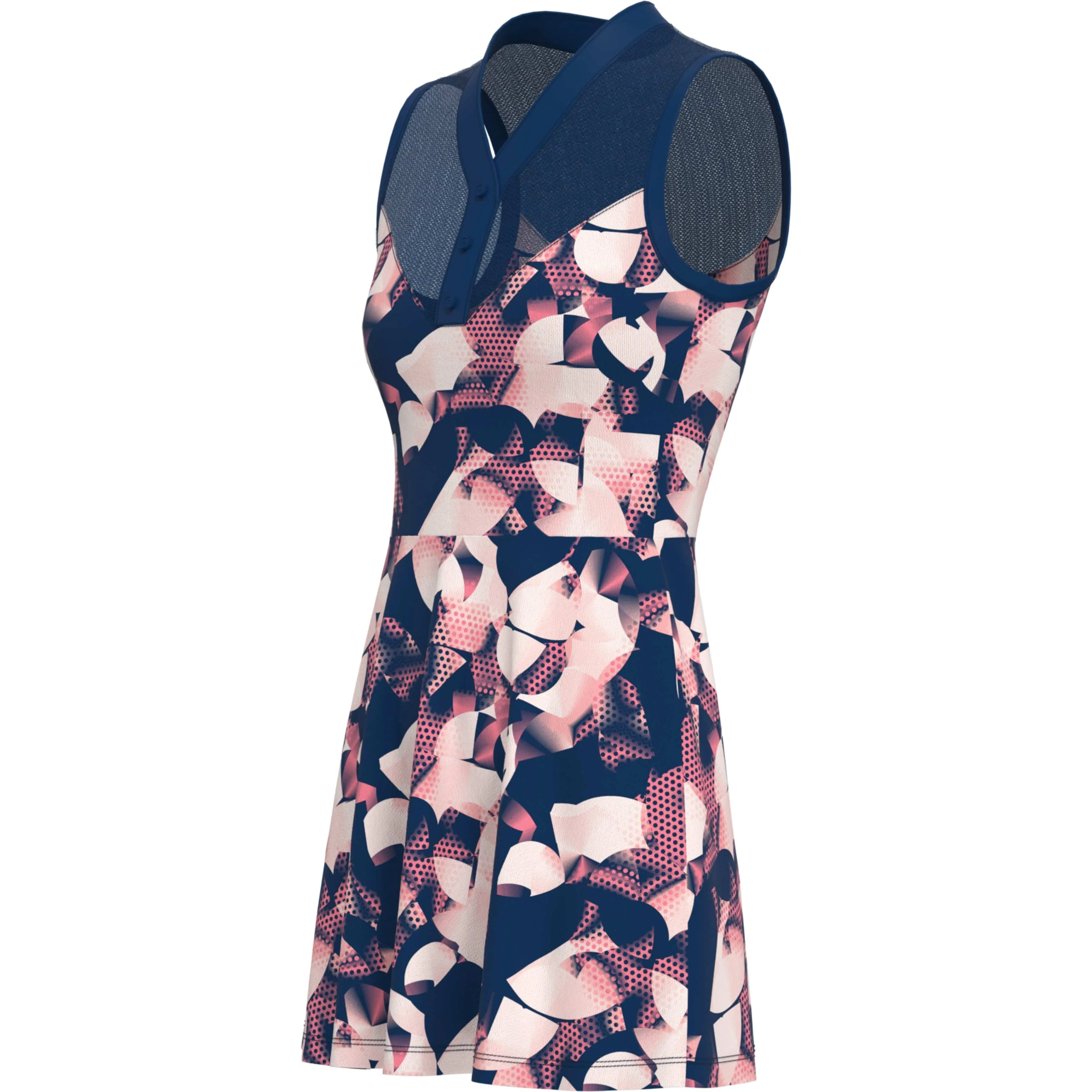 Women's Floral Print Tennis Dress with Mesh Yoke sold by Original Penguin product image thumbnail 3