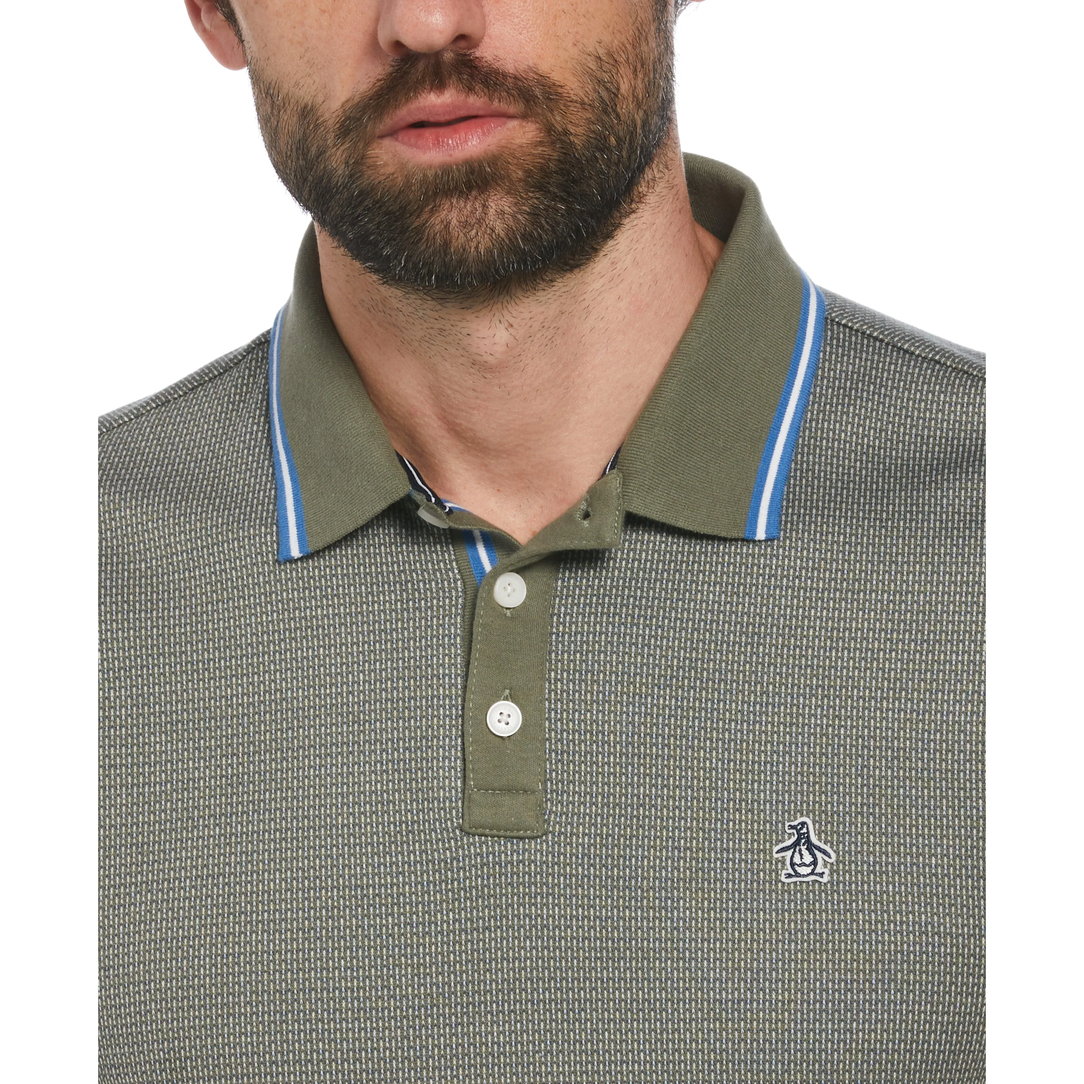 Jacquard Polo with Tipping sold by Original Penguin product image thumbnail 3