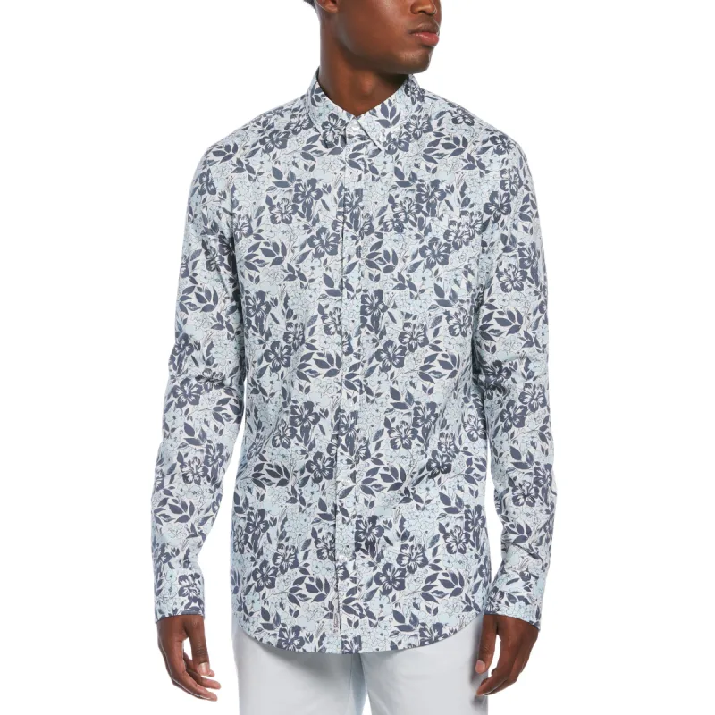 Hibiscus Print Stretch Shirt sold by Original Penguin