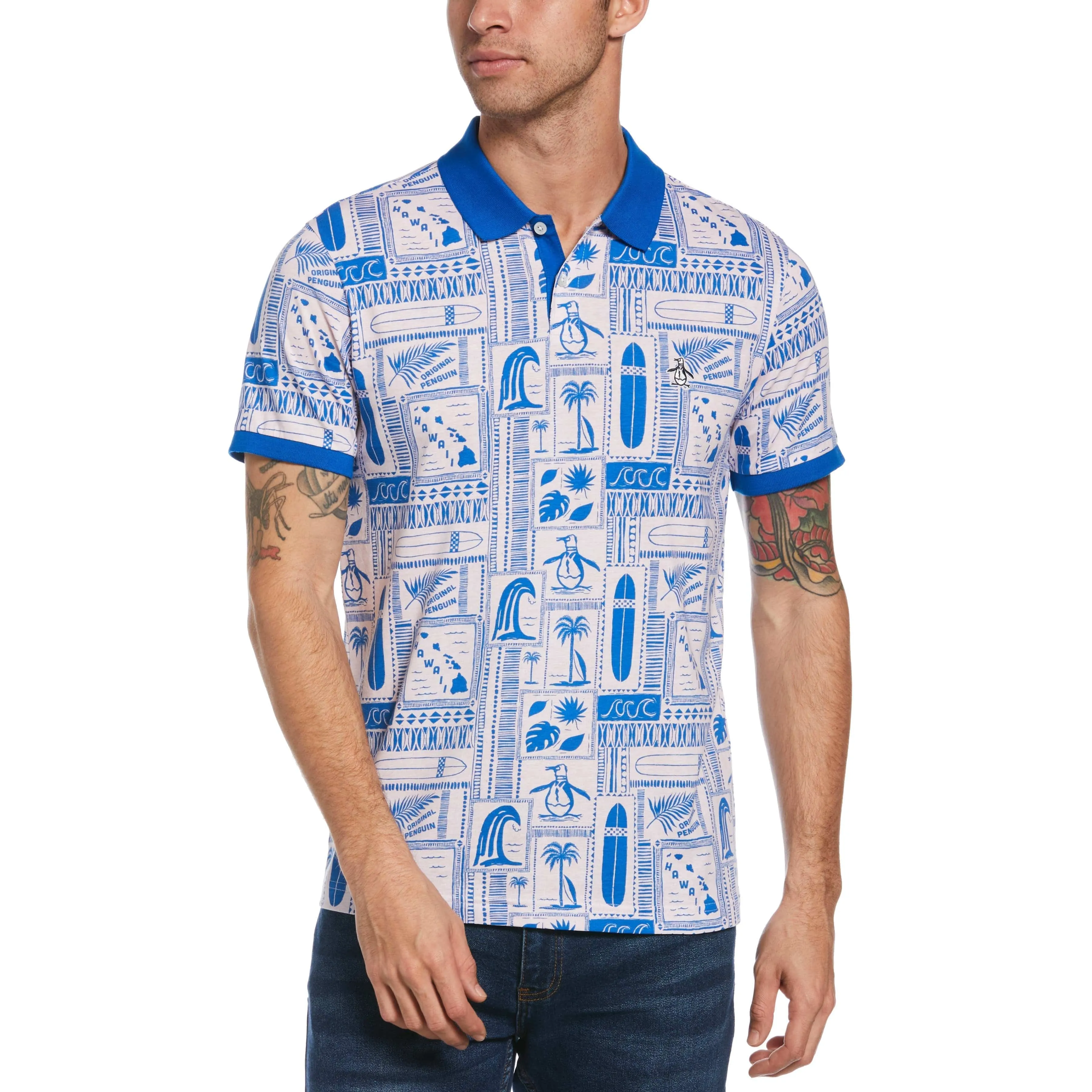 All Over Surf Print Polo sold by Original Penguin