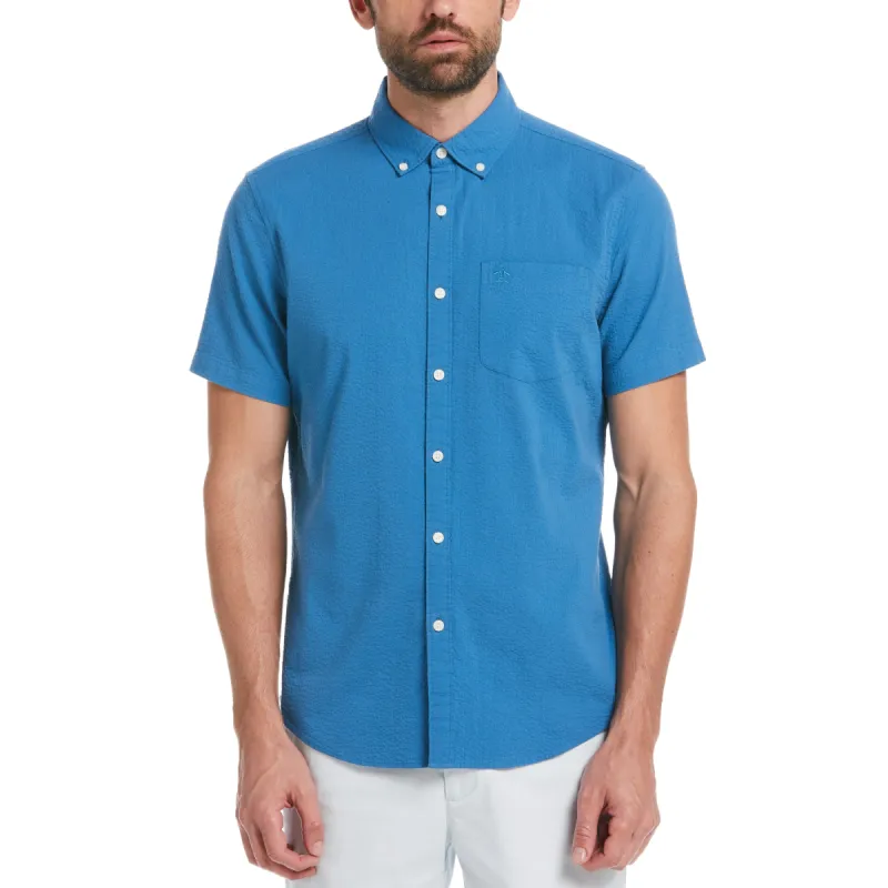 Seersucker Solid Color Shirt sold by Original Penguin