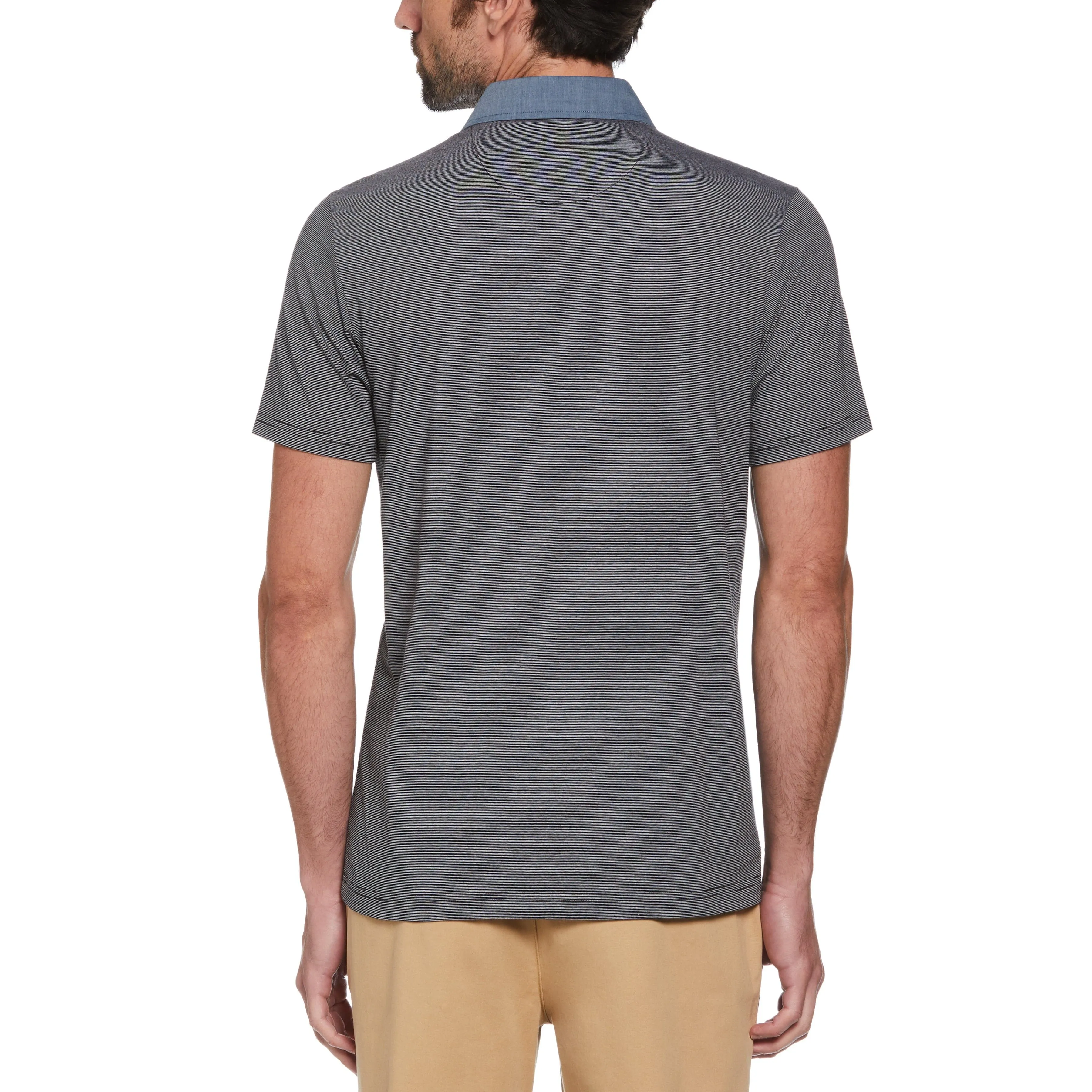 Stripe Chambray Collar Polo sold by Original Penguin product image thumbnail 2