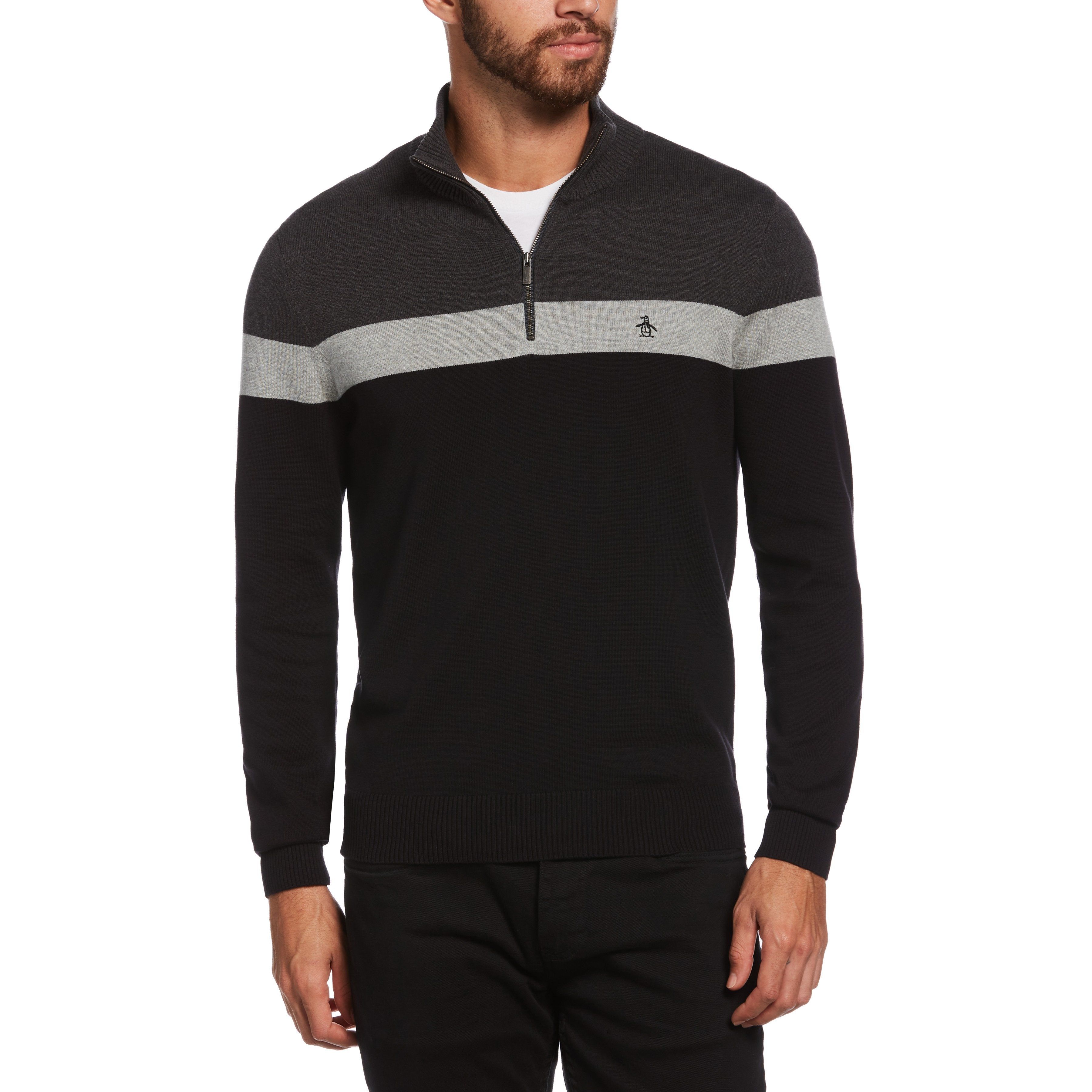 Novelty Cotton 1/4 Zip Sweater sold by Original Penguin