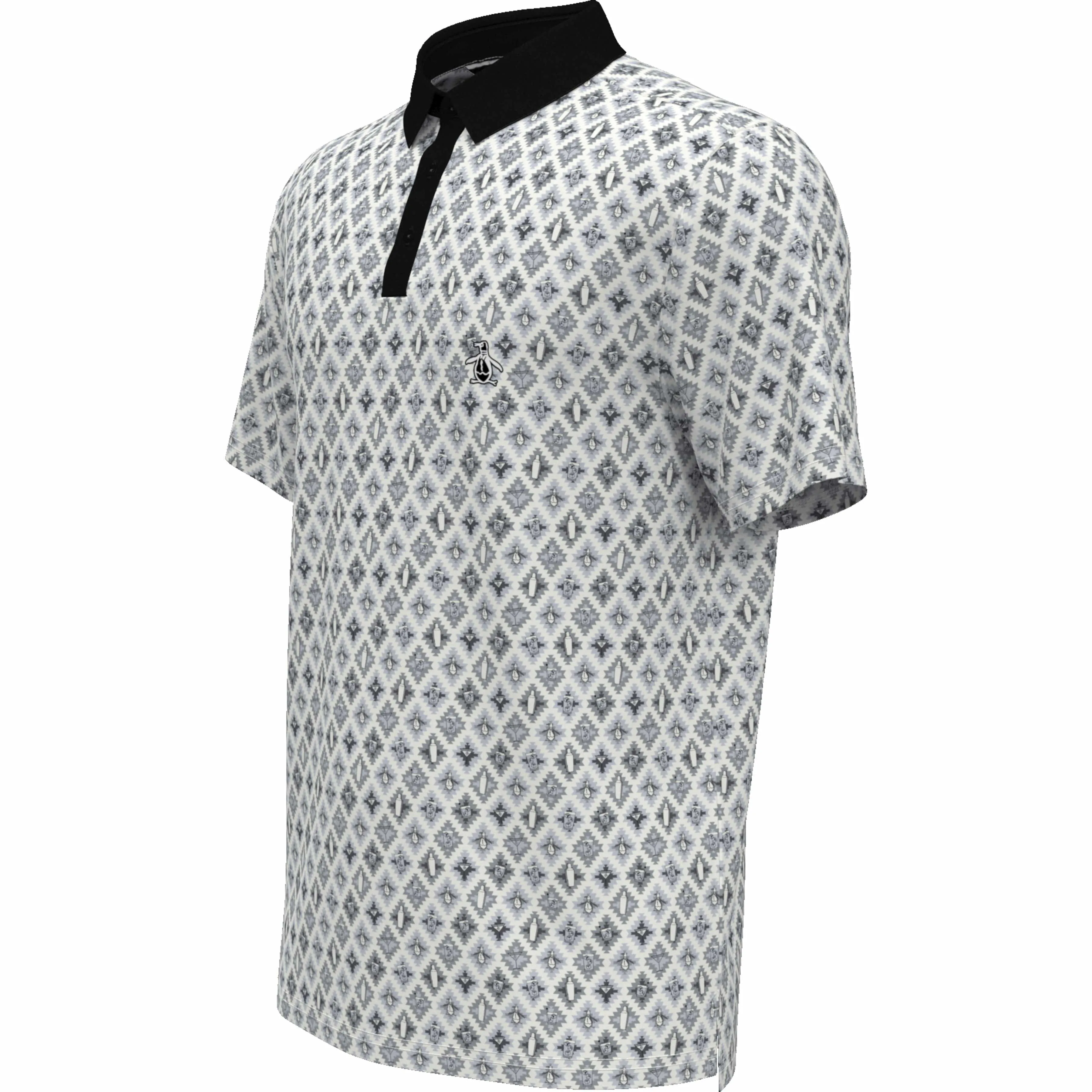 All Over Atomic Cocktail Print Golf Polo sold by Original Penguin product image thumbnail 3
