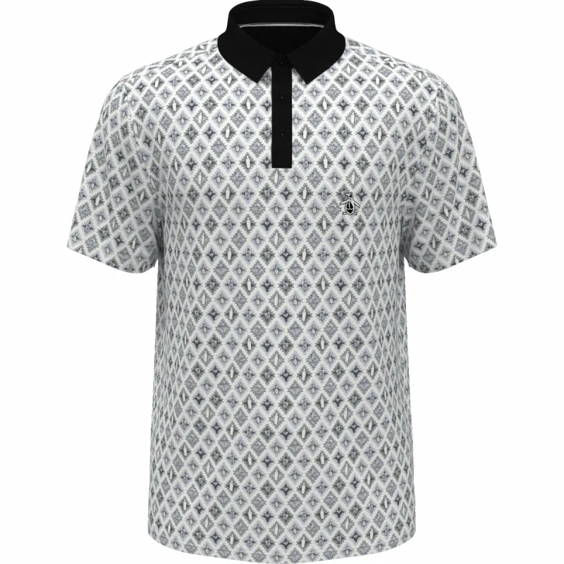 All Over Atomic Cocktail Print Golf Polo sold by Original Penguin