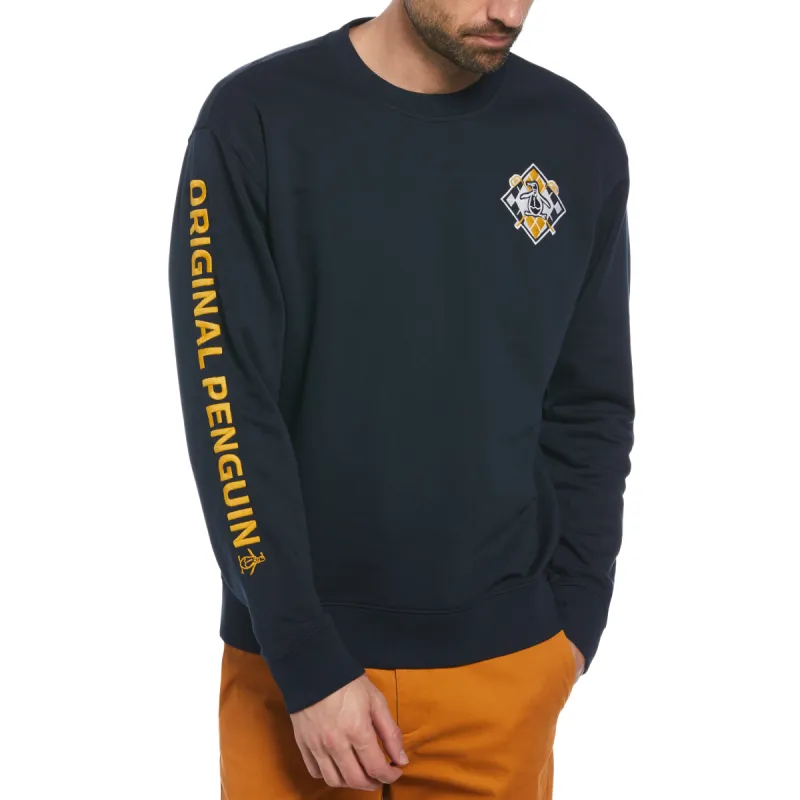 Embroidered Golf Clubs Fleece Sweater sold by Original Penguin